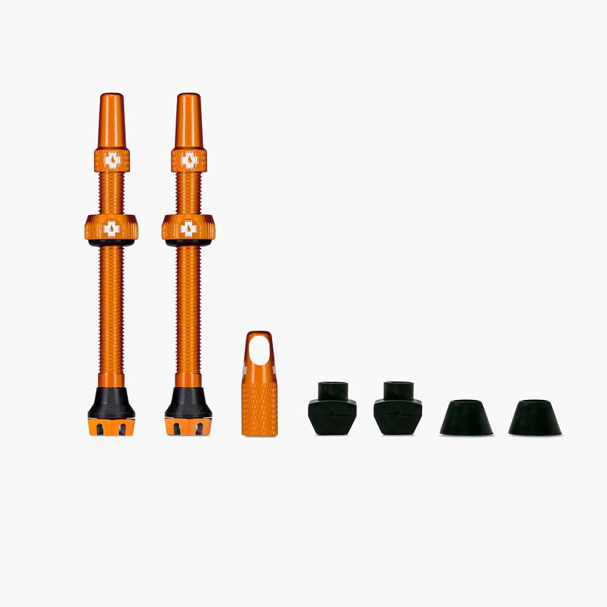 Muc-Off Tubeless Valve Kit V2 44mm Orange
