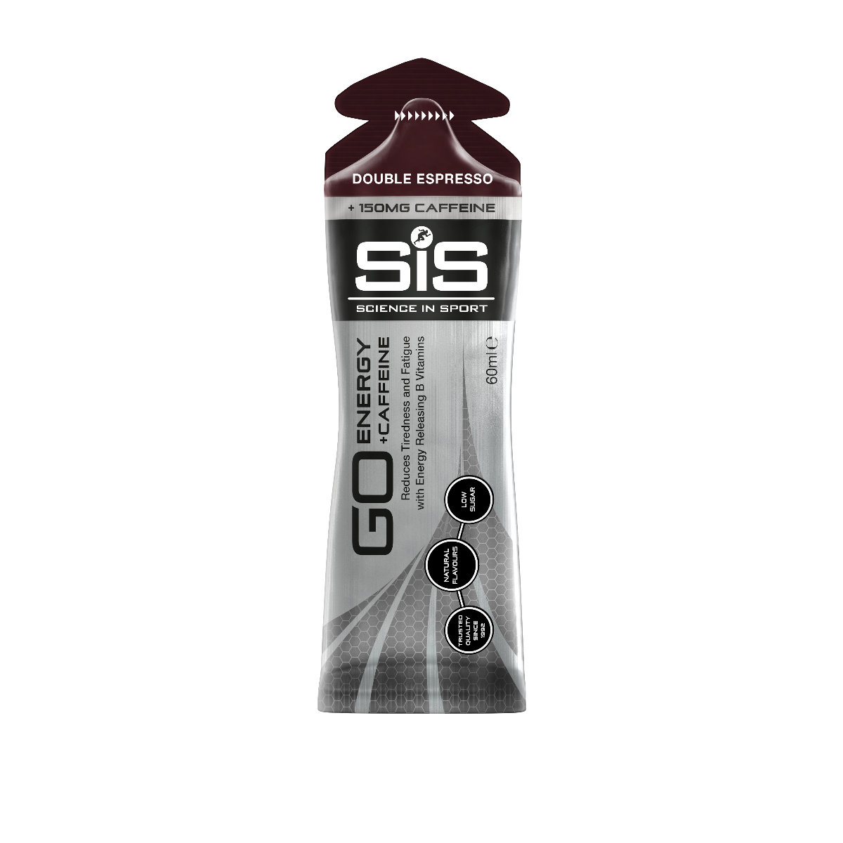 SIS GO PLUS Double Espresso Caffeinated Isotonic Energy Gel 60mL (6 Pack)