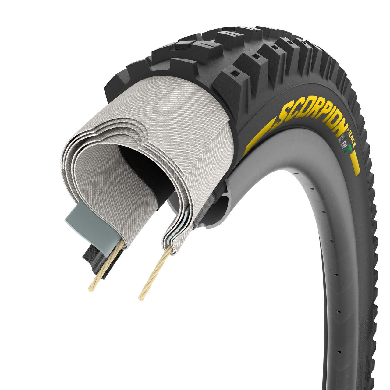 Pirelli Scorpion Race Enduro T Tyre 27.5 x 2.5'' Yellow