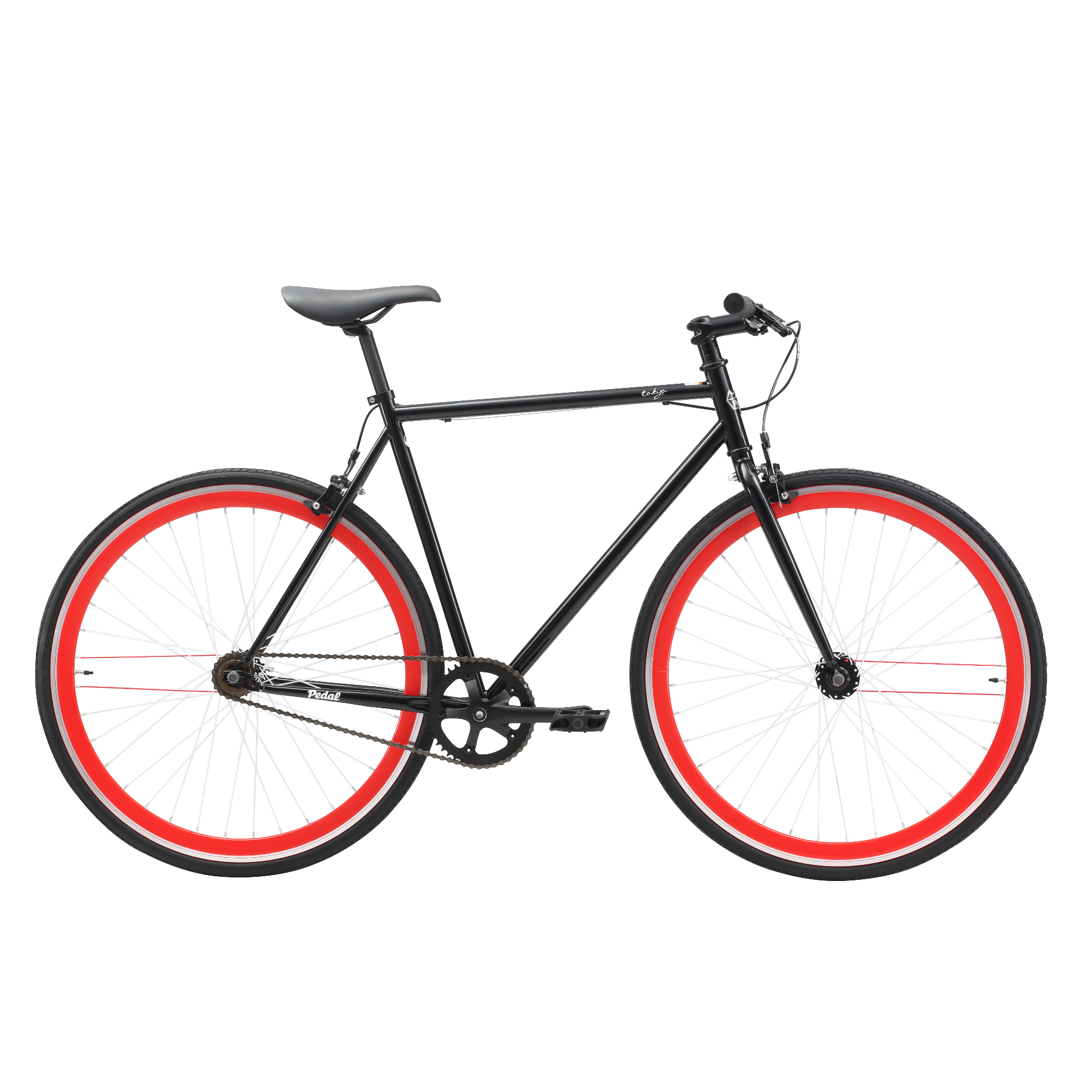 Pedal Messenger Tokyo Fixie Bike Black
