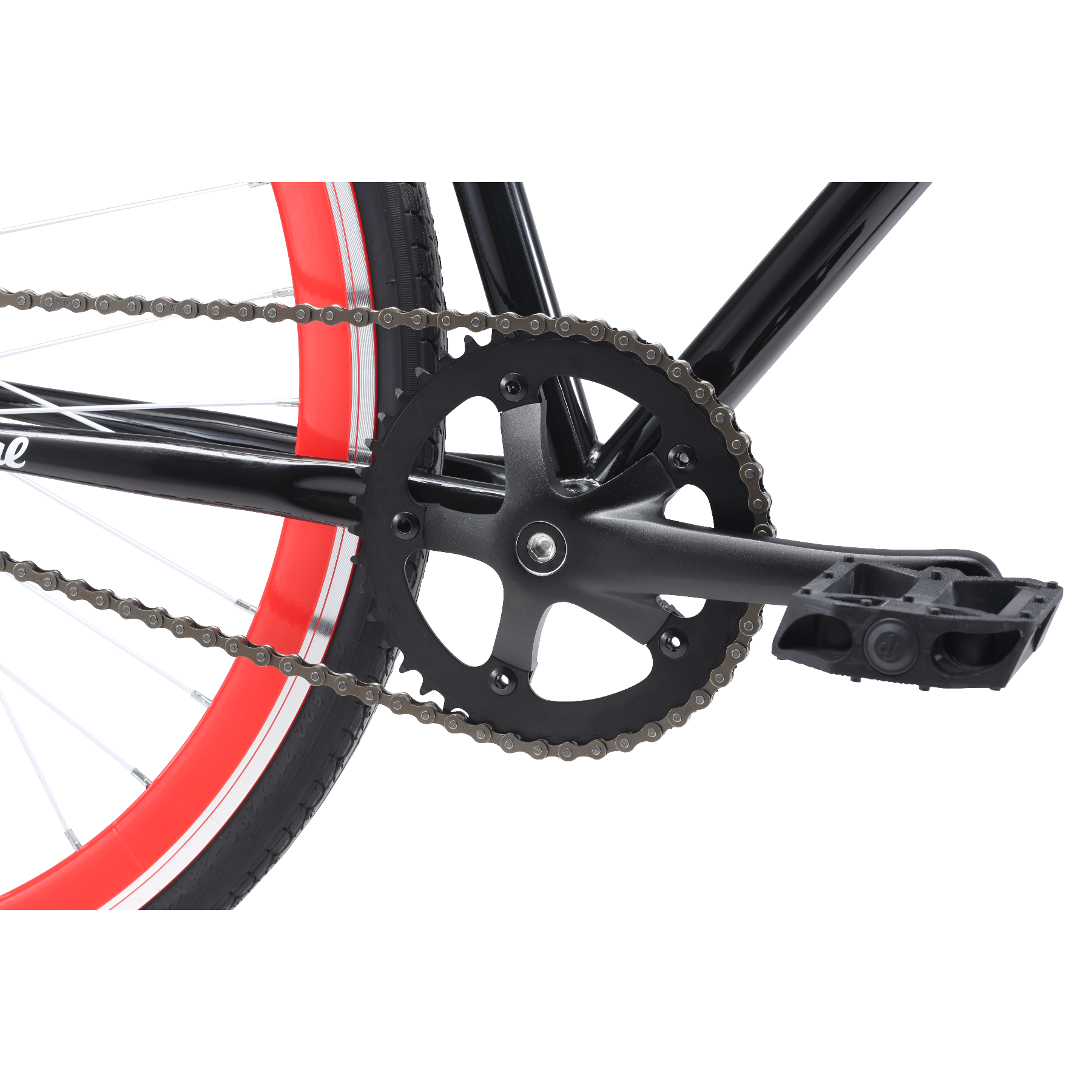 Pedal Messenger Tokyo Fixie Bike Black
