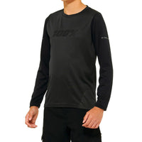 100% RIDECAMP Youth Long Sleeve Jersey Black/Charcoal