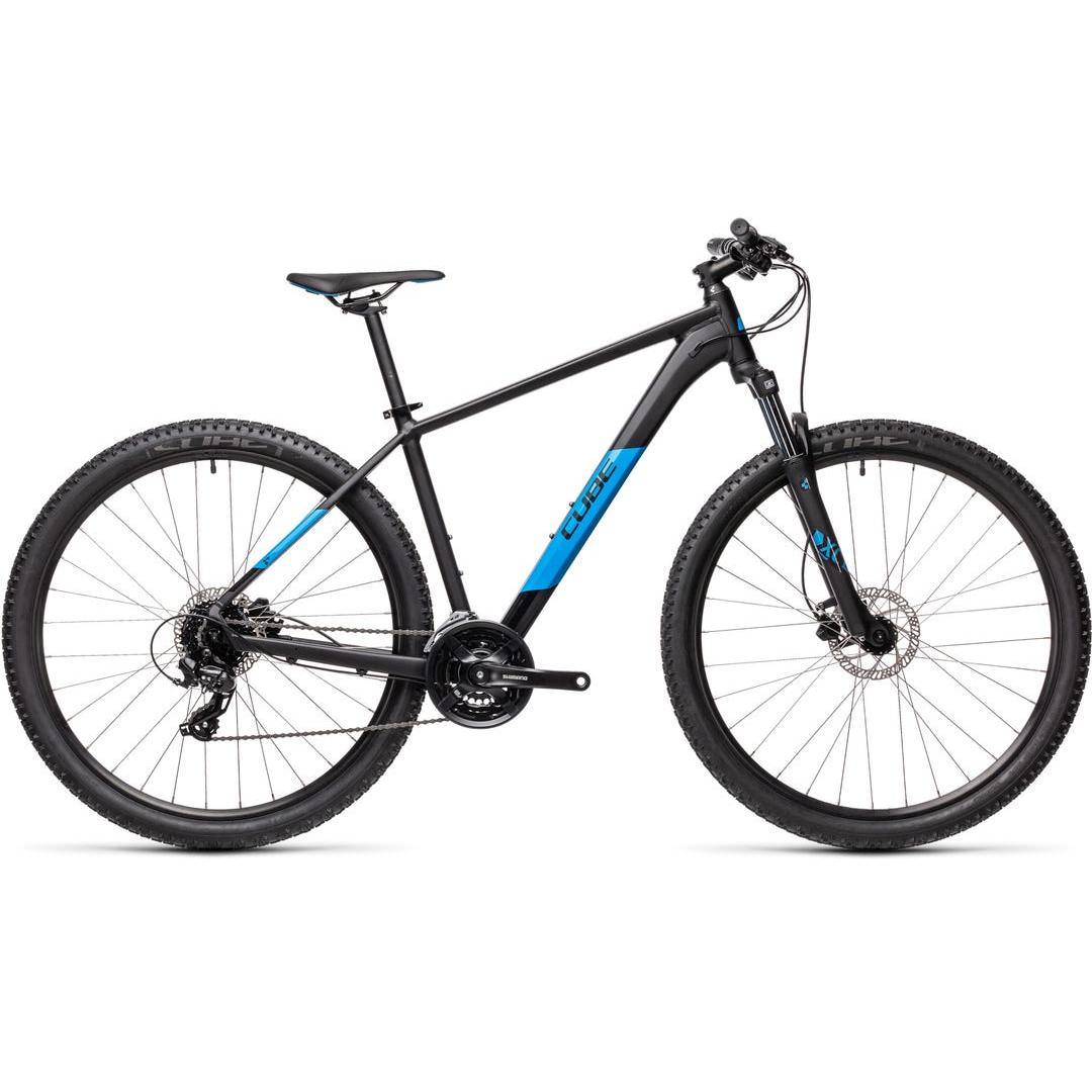 Cube Aim Pro Mountain Bike Black/Blue (2021)