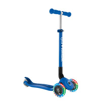Globber Primo V2 Foldable Lights Kids Scooter Navy Blue