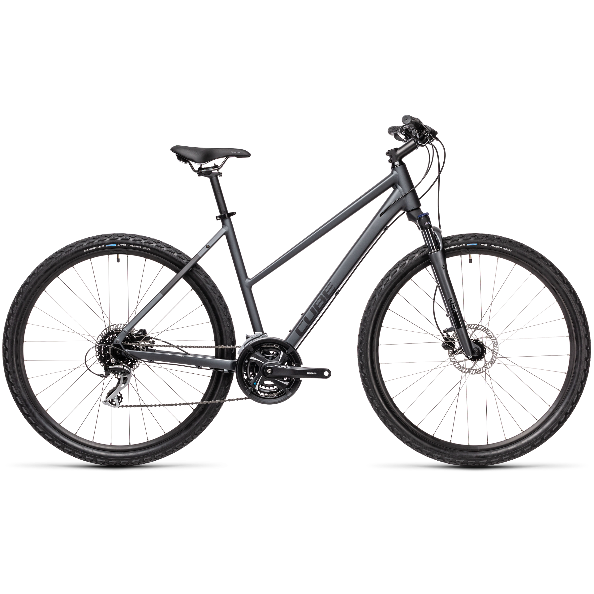 Cube Nature Trapeze Hybrid Bike Iridium/Black