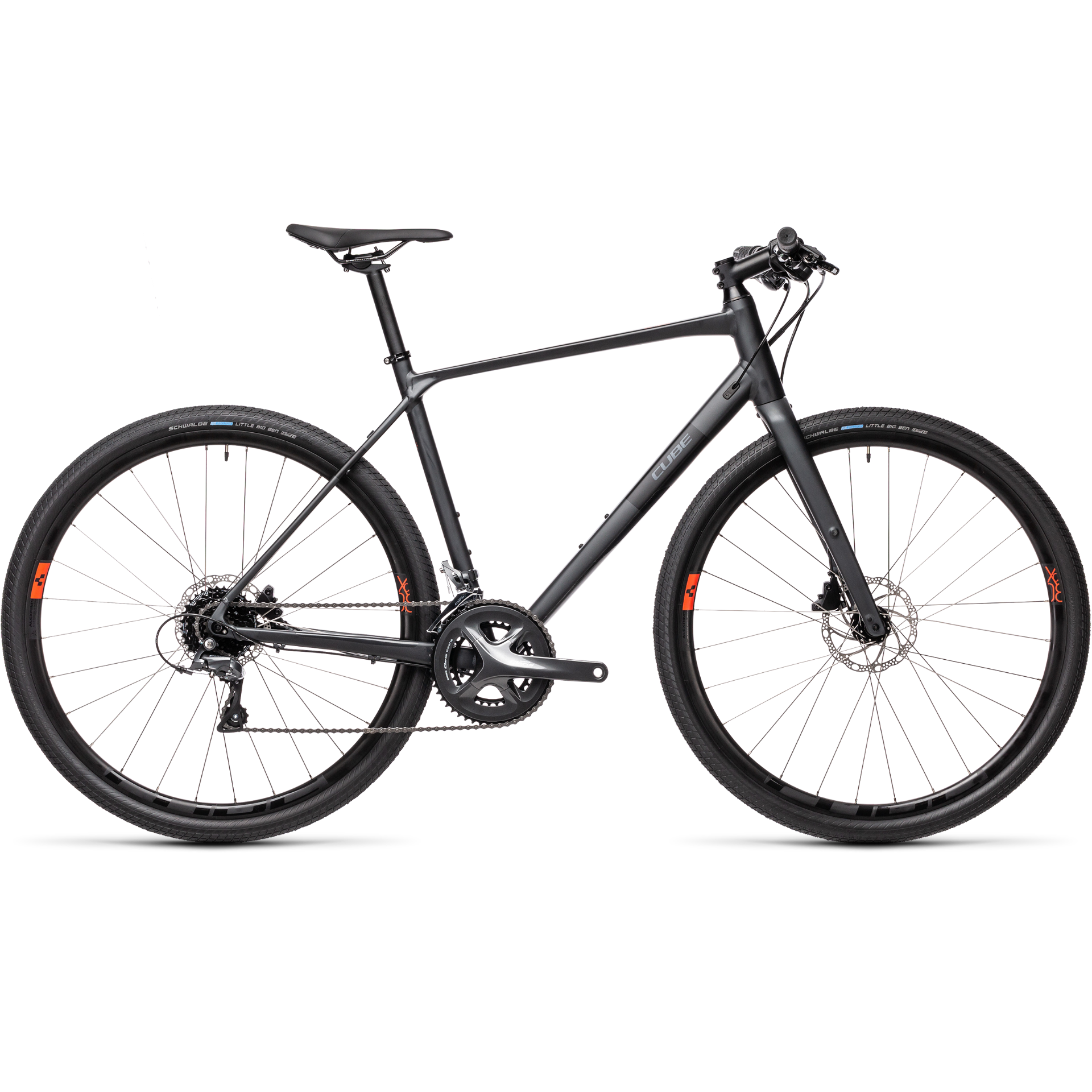 Cube SL Road Flat Bar Road Bike Iridium/Black