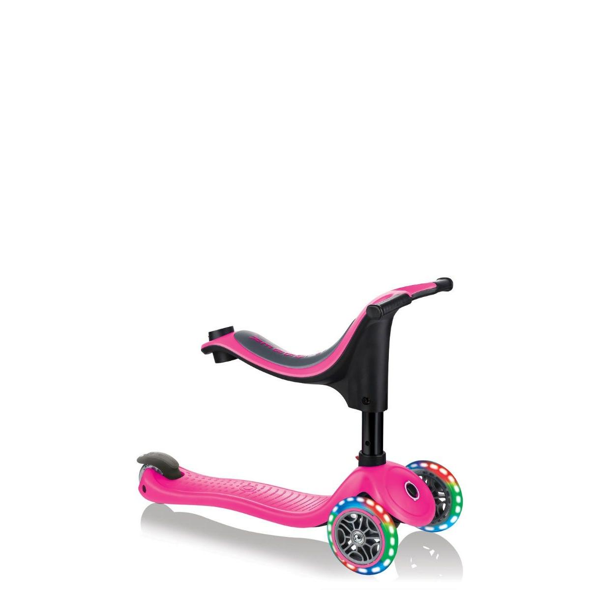Scooter Kids Globber GO UP SPORTY Lights Neon Pink