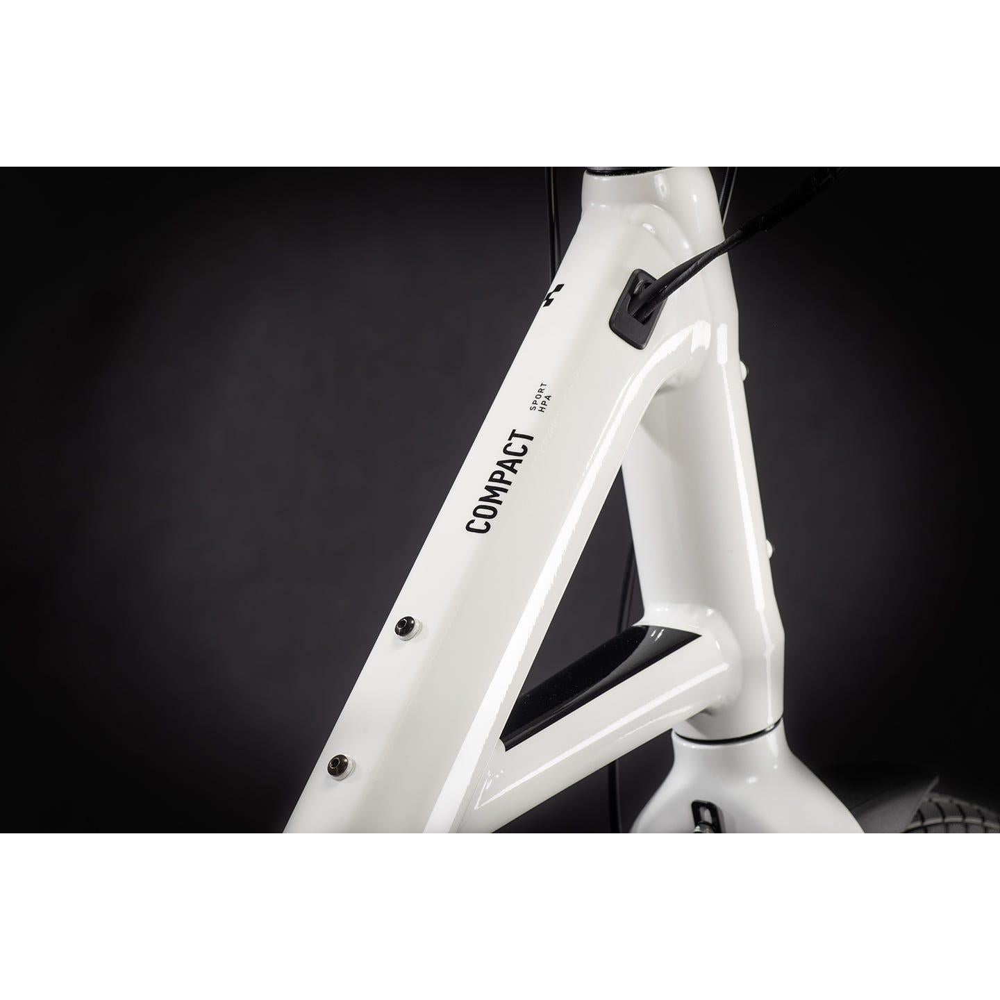 Cube Compact Hybrid Sport Electric Bike White/Black