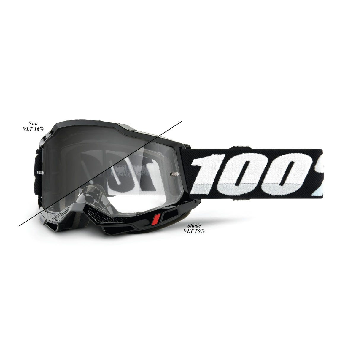 100% Accuri 2 Woods Goggles Black/ Photochromic Lens