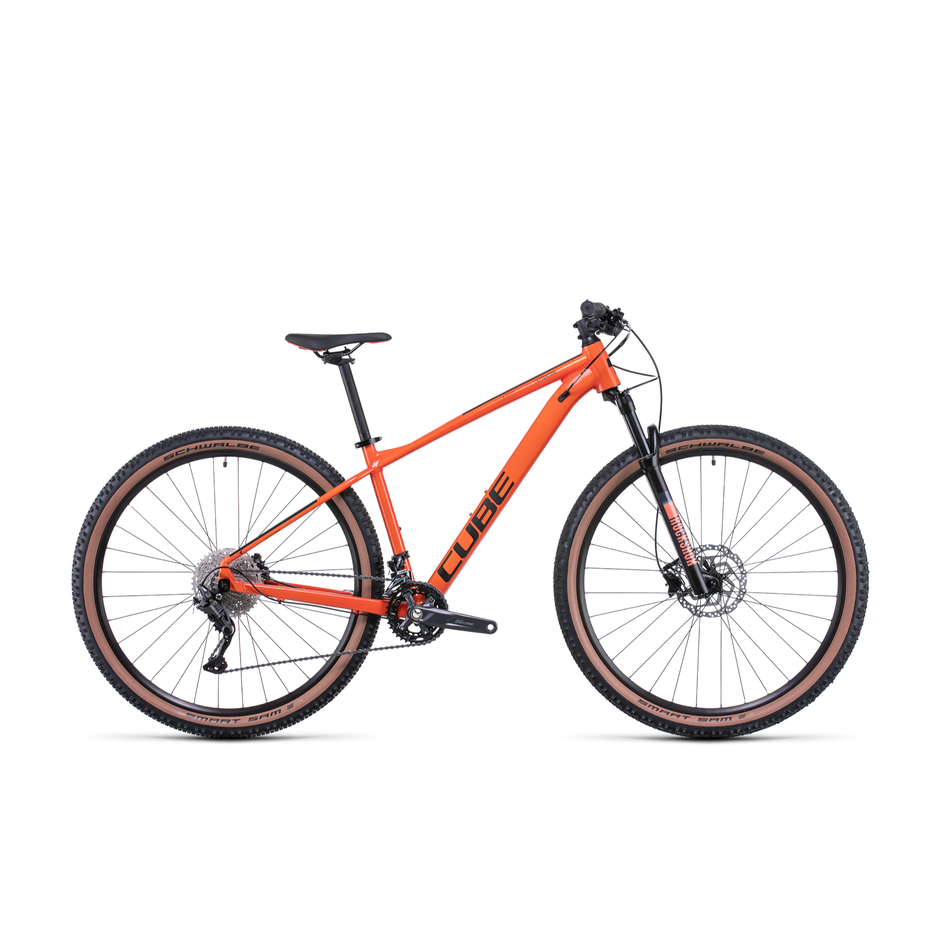 Cube Attention Hardtail Mountain Bike Burnt Orange Black EURO Spec