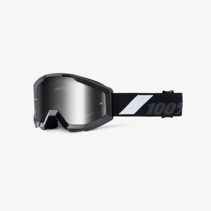 100% Strata Junior Goggles Mirror Silver Lens Goliath