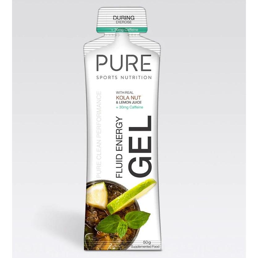 PURE Sports Nutrition Energy Fluid Gel Cola + 30mg Caffeine 50g