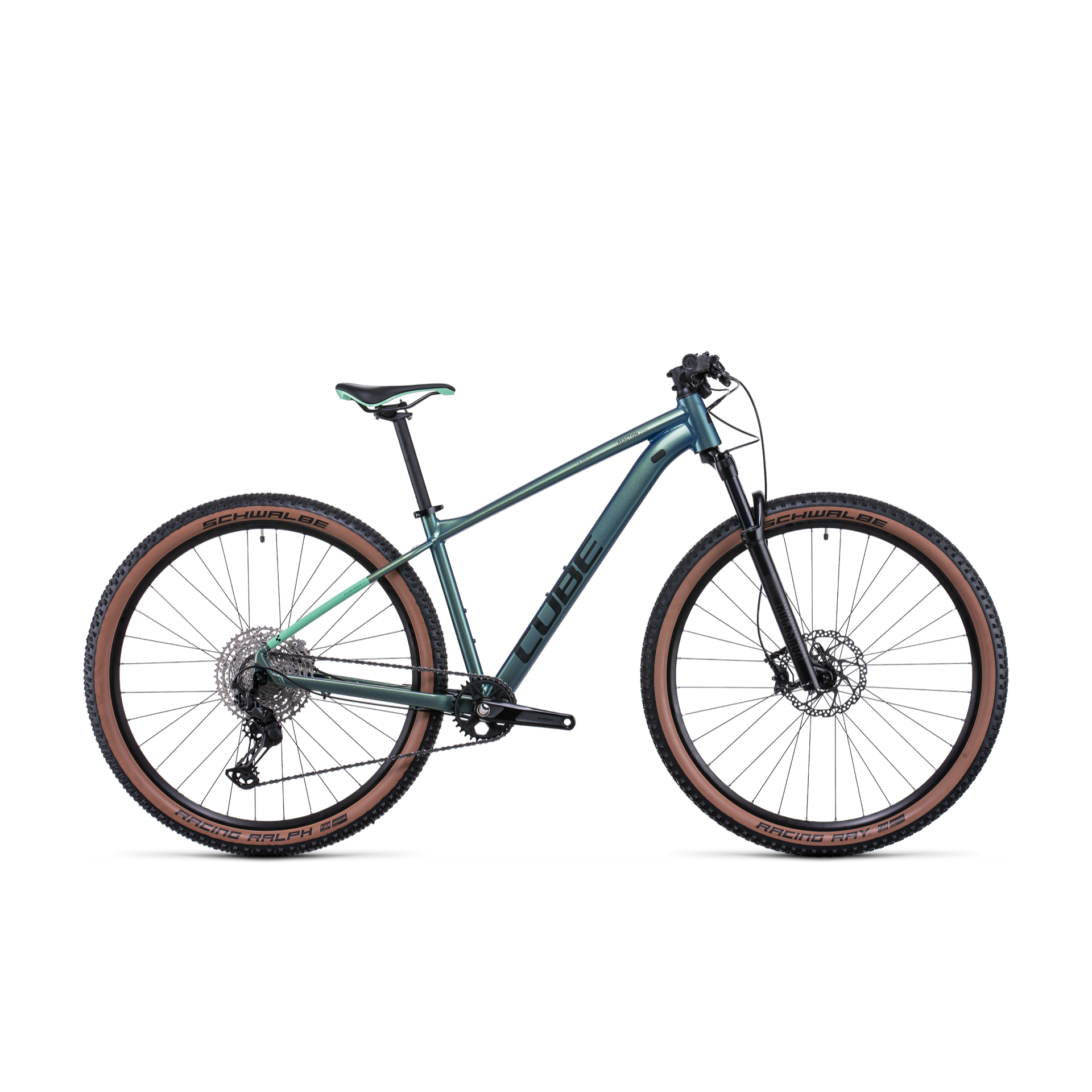 Cube Reaction Pro Hardtail Mountain Bike Verde Green