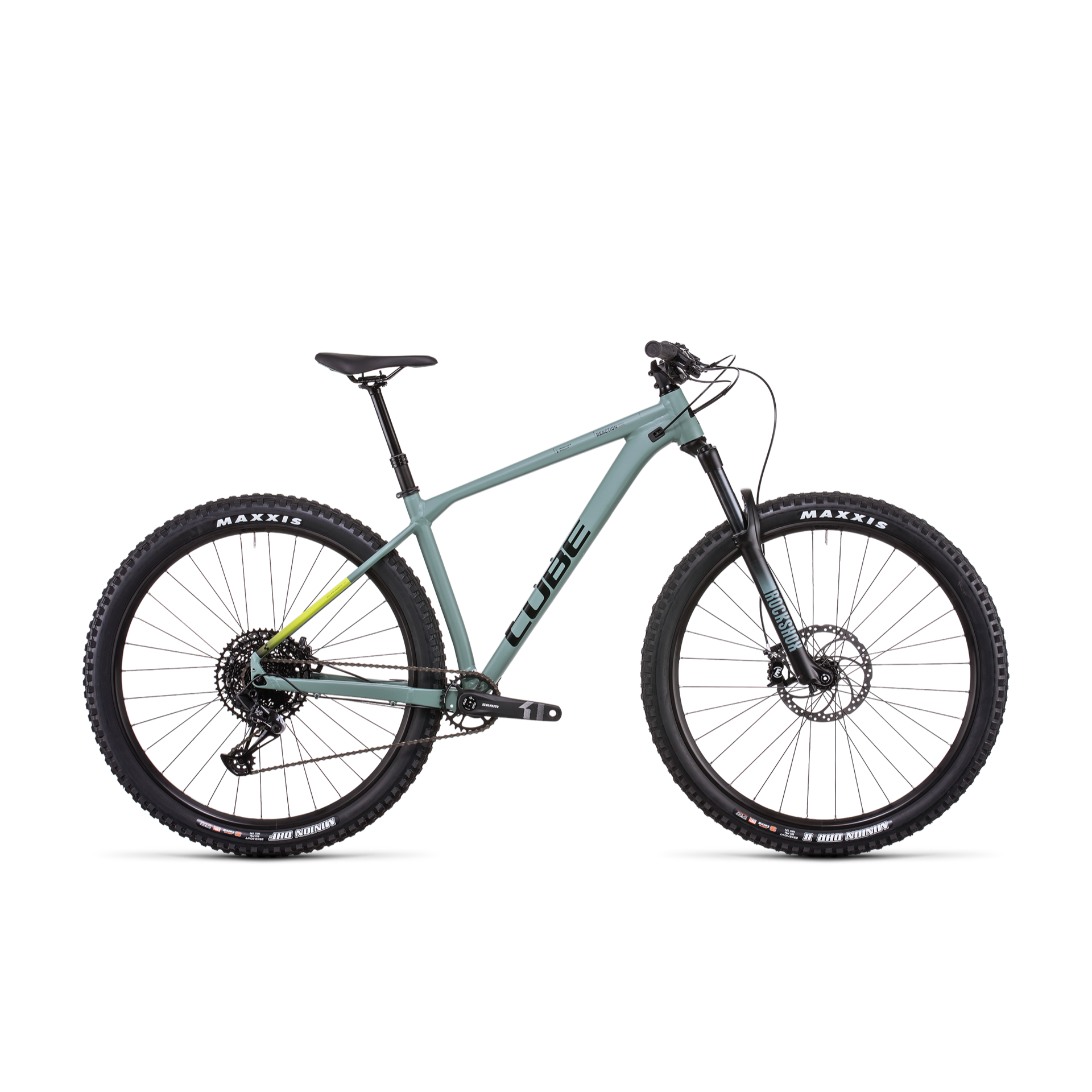 Cube Reaction TM Hardtail Mountain Bike Olive Lime