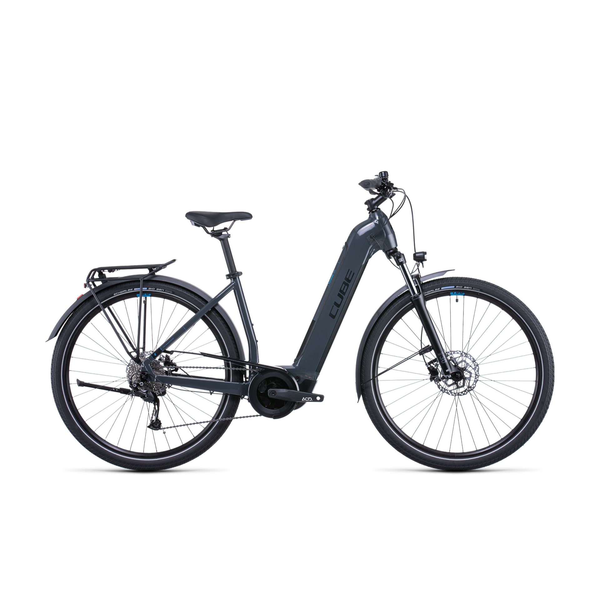 Cube Touring Hybrid ONE 625 EasyEntry Hybrid Bike Grey 'n' Blue
