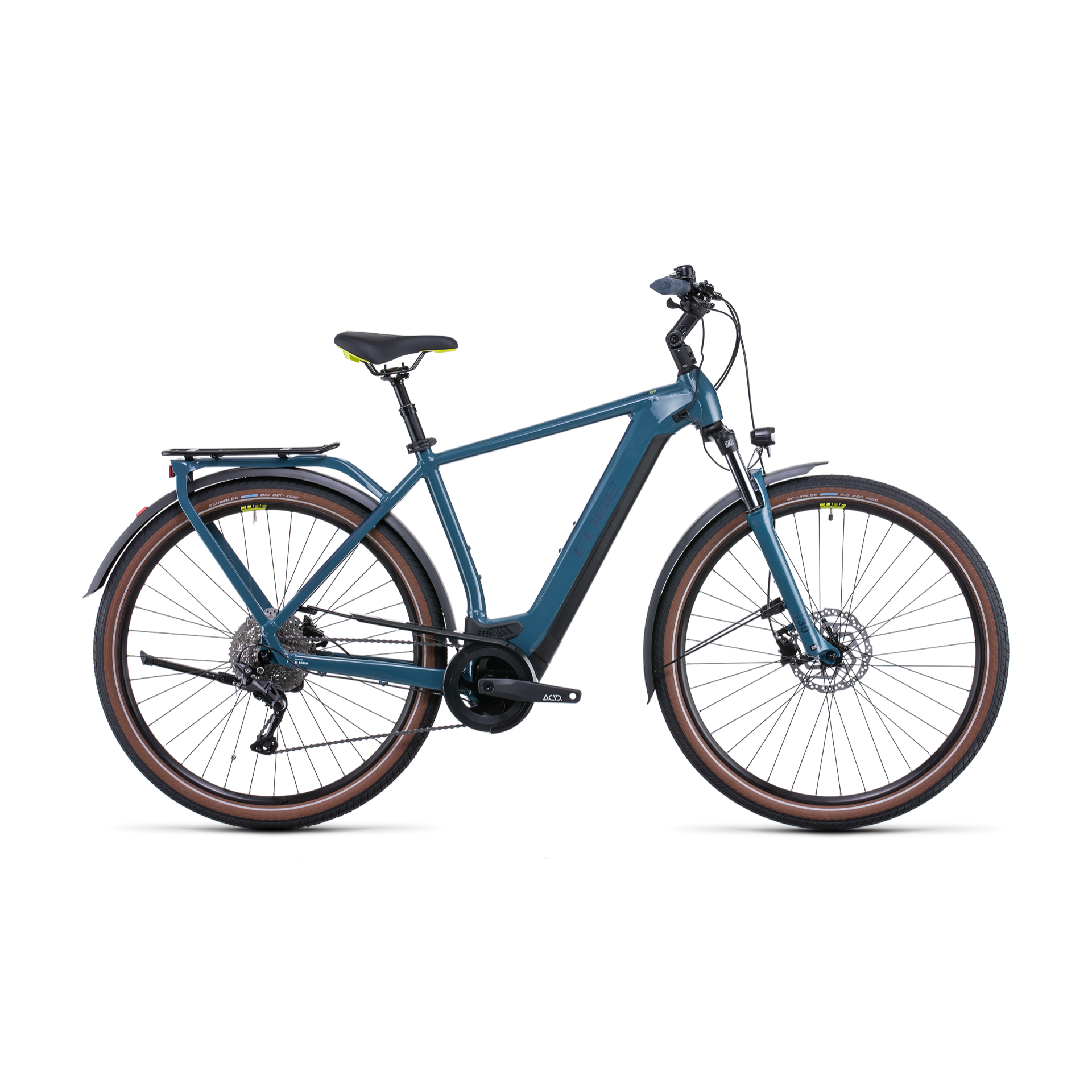 Cube Kathmandu Hybrid ONE 625 Hybrid Bike Teal 'n' Lime