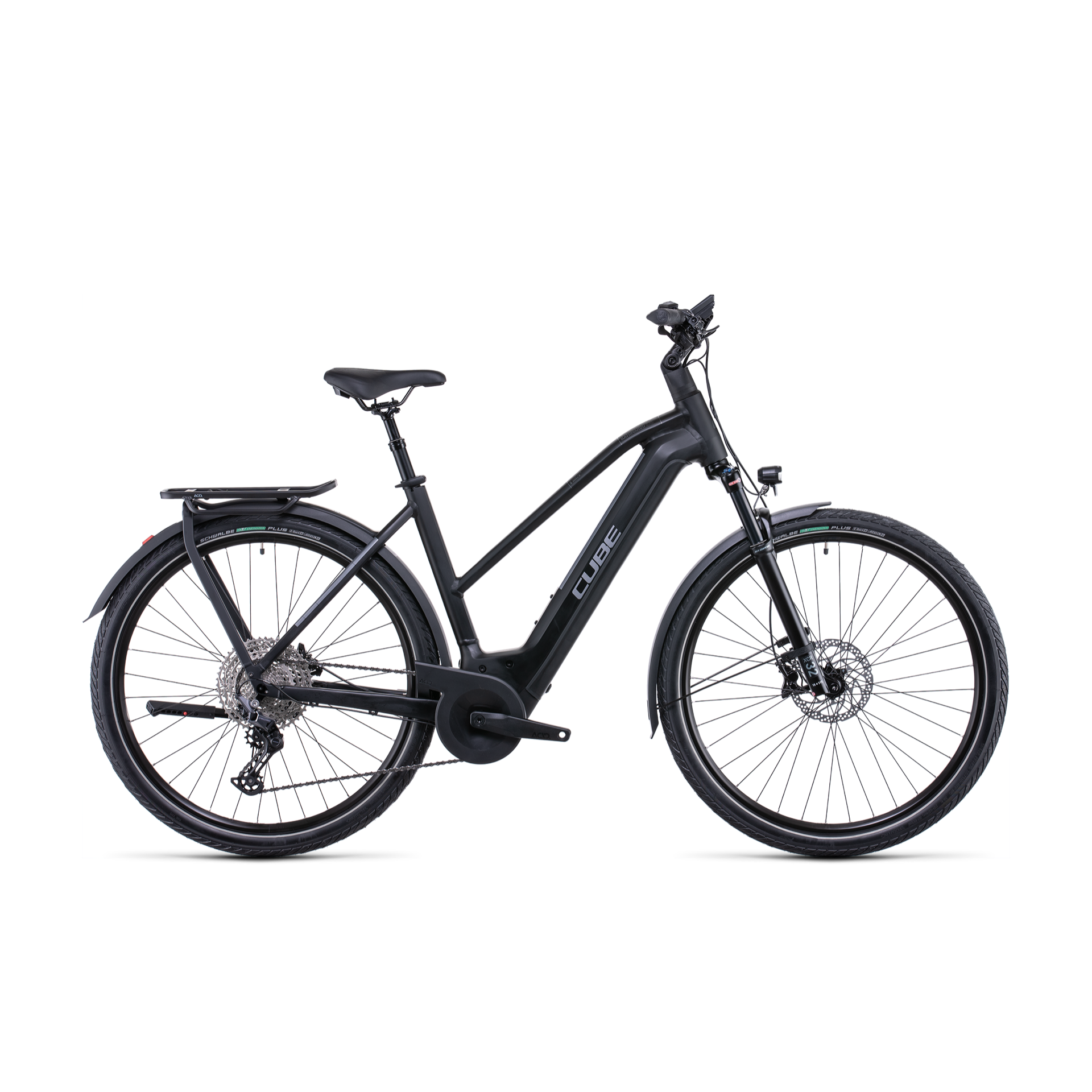 Cube Kathmandu Hybrid EXC 750 Trapeze Hybrid Bike Black 'n' Silver