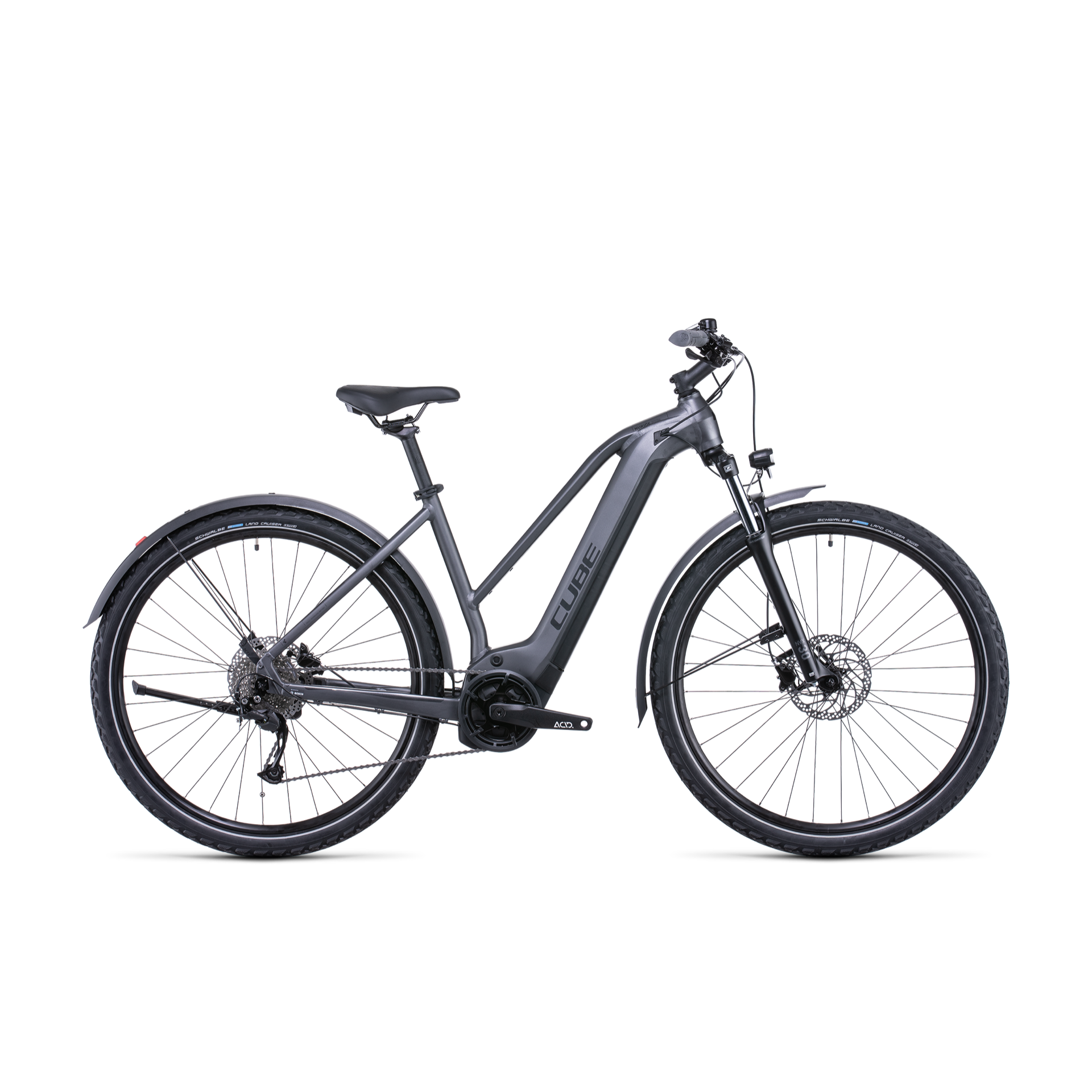 Cube Nuride Hybrid Performance 500 Allroad Trapeze Electric Hybrid Bike Graphite 'n' Black