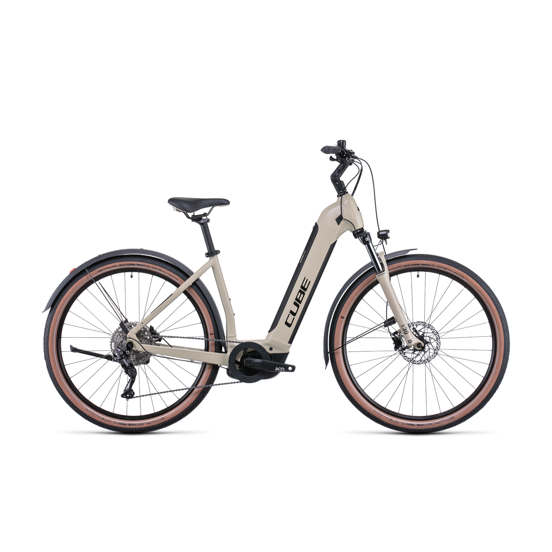 Cube Nuride Hybrid Pro 625 Allroad EasyEntry Electric Hybrid Bike Desert 'n' Black