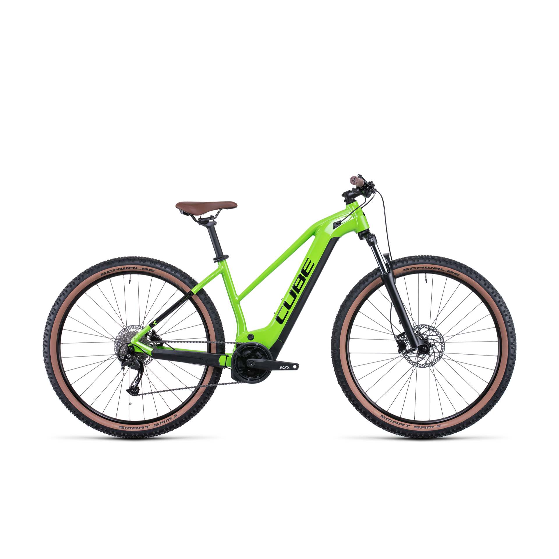Cube Reaction Hybrid Performance 500 Trapeze Electric Hardtail Mountain Bike Shiny Apple 'n' Black