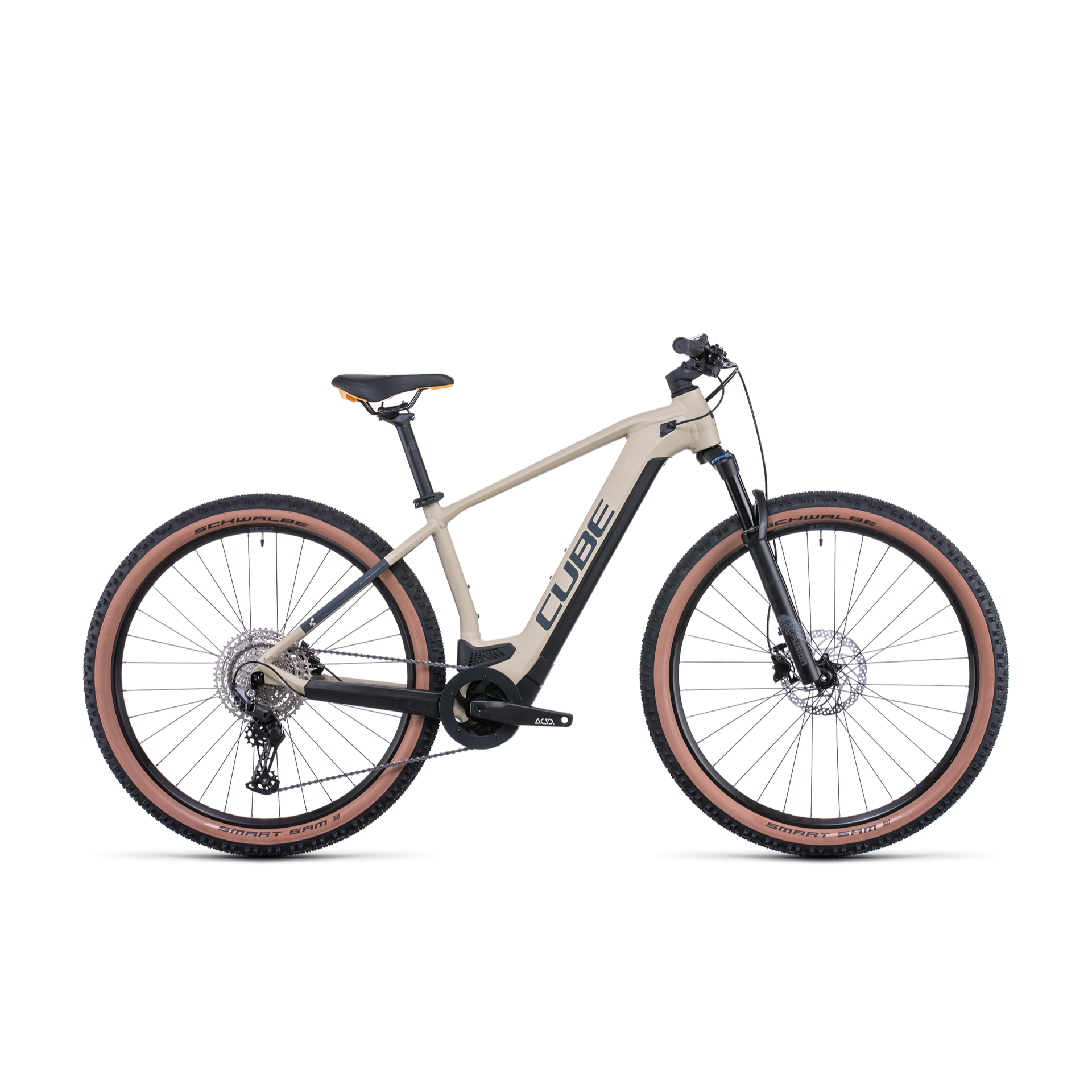 Cube Reaction Hybrid Pro 625 Electric Hardtail Mountain Bike Desert 'n' Orange