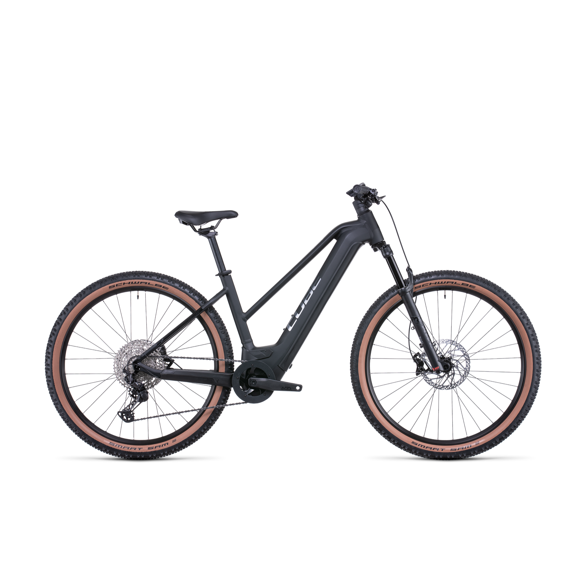 Cube Reaction Hybrid SL 750 Trapeze Electric Hardtail Mountain Bike Black 'n' Metal