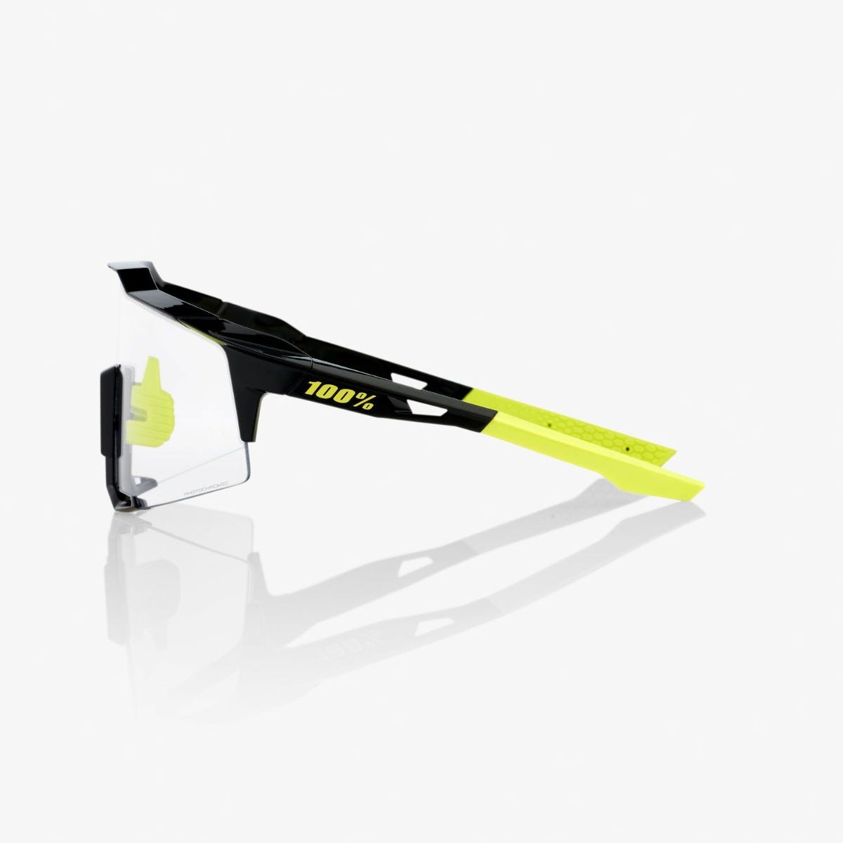 100% S3 Sunglasses Gloss Black with Photochromic Lens