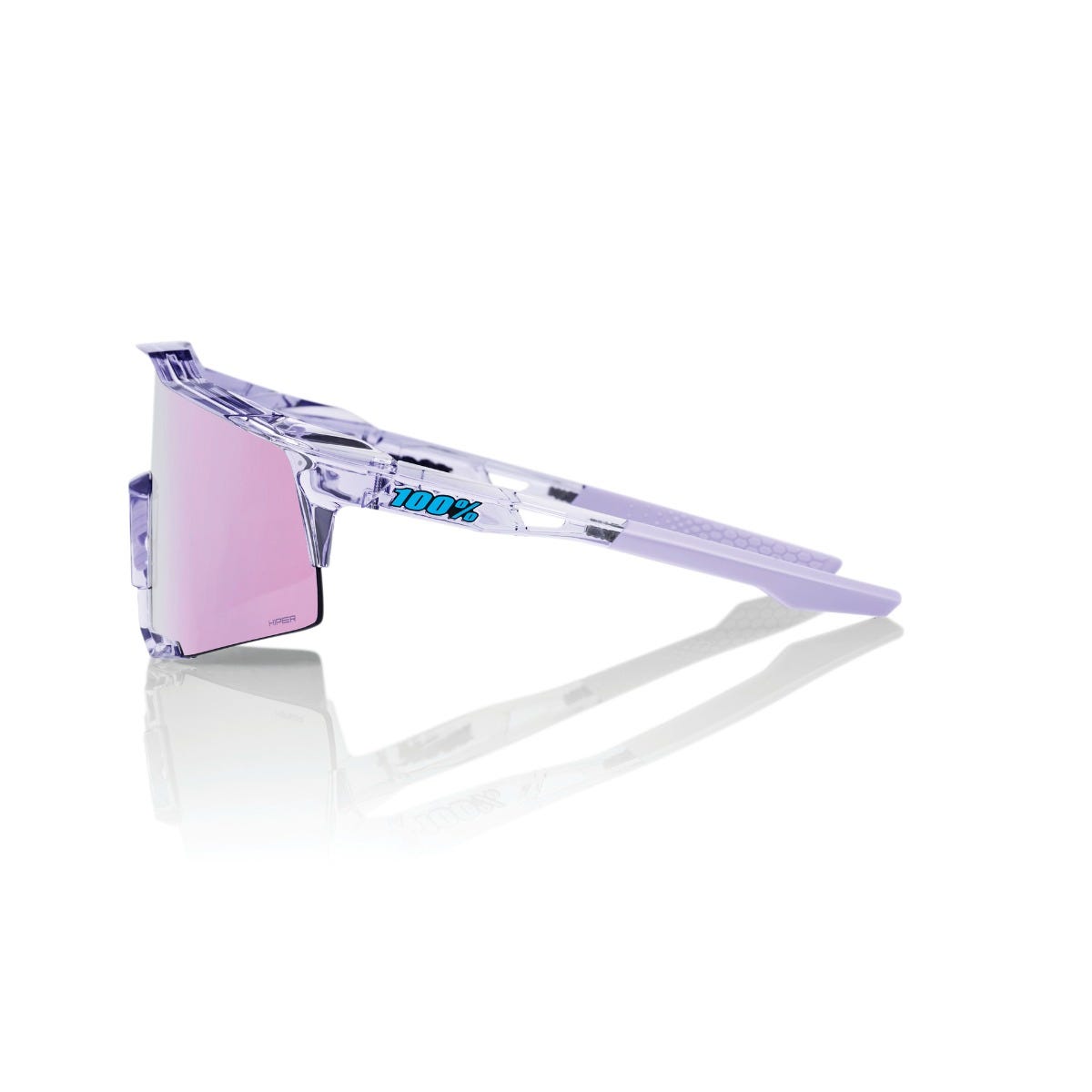 100% Speedcraft Sunglasses Translucent with HiPER Lavender Lens