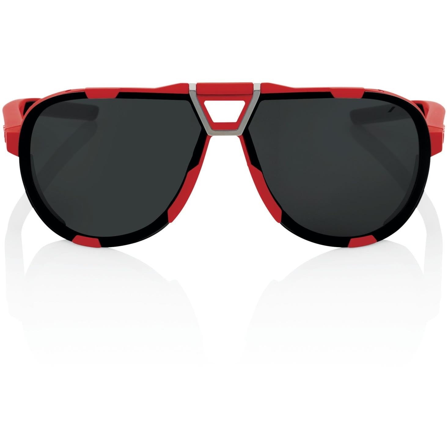 100% Westcraft Sunglasses Soft Tact Red with Black Mirror Lens
