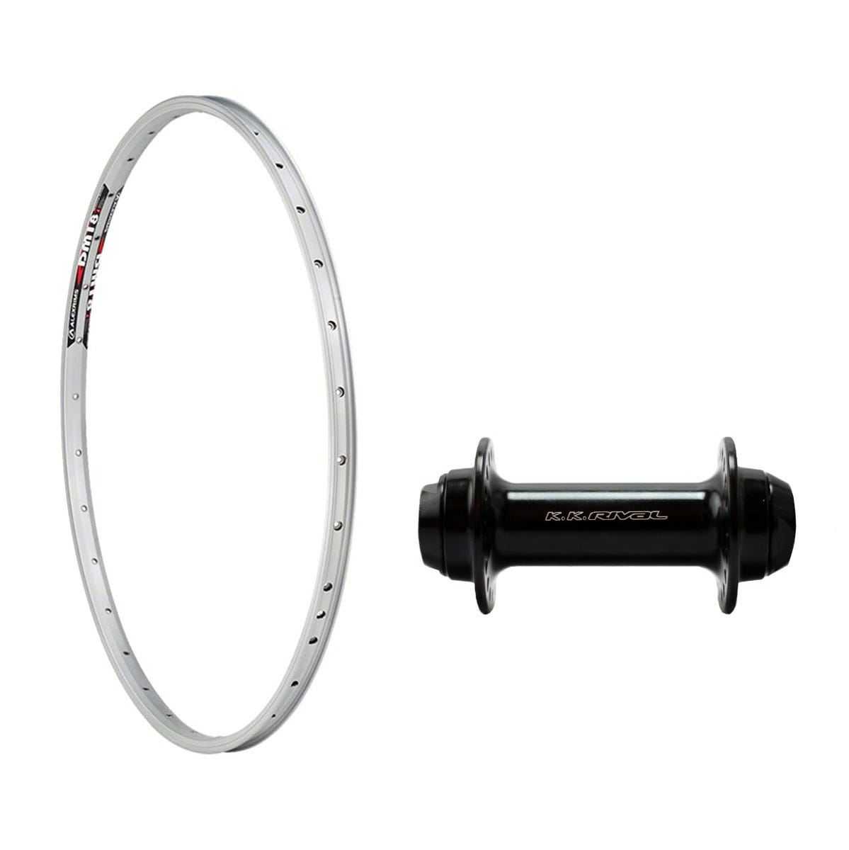 Alex Rim DM-18 27.5" 8/10 Speed QR Front Wheel Silver
