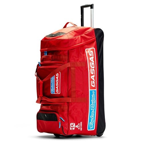 Troy Lee Designs Albek Gasgas Meridian Wheeled Gear Bag Red
