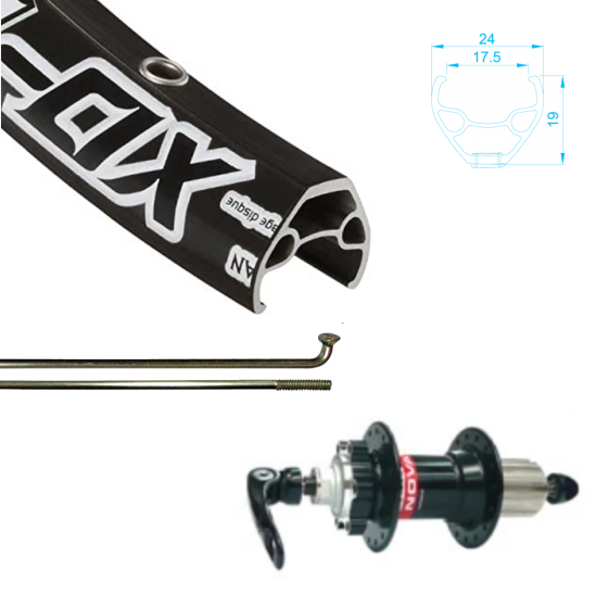 Alex Rim XD-Lite Wheel 700c 29er with Novatec Hub