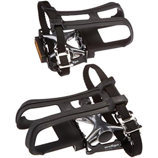QBP Metal Pedal with Toe Cup & Strap Set