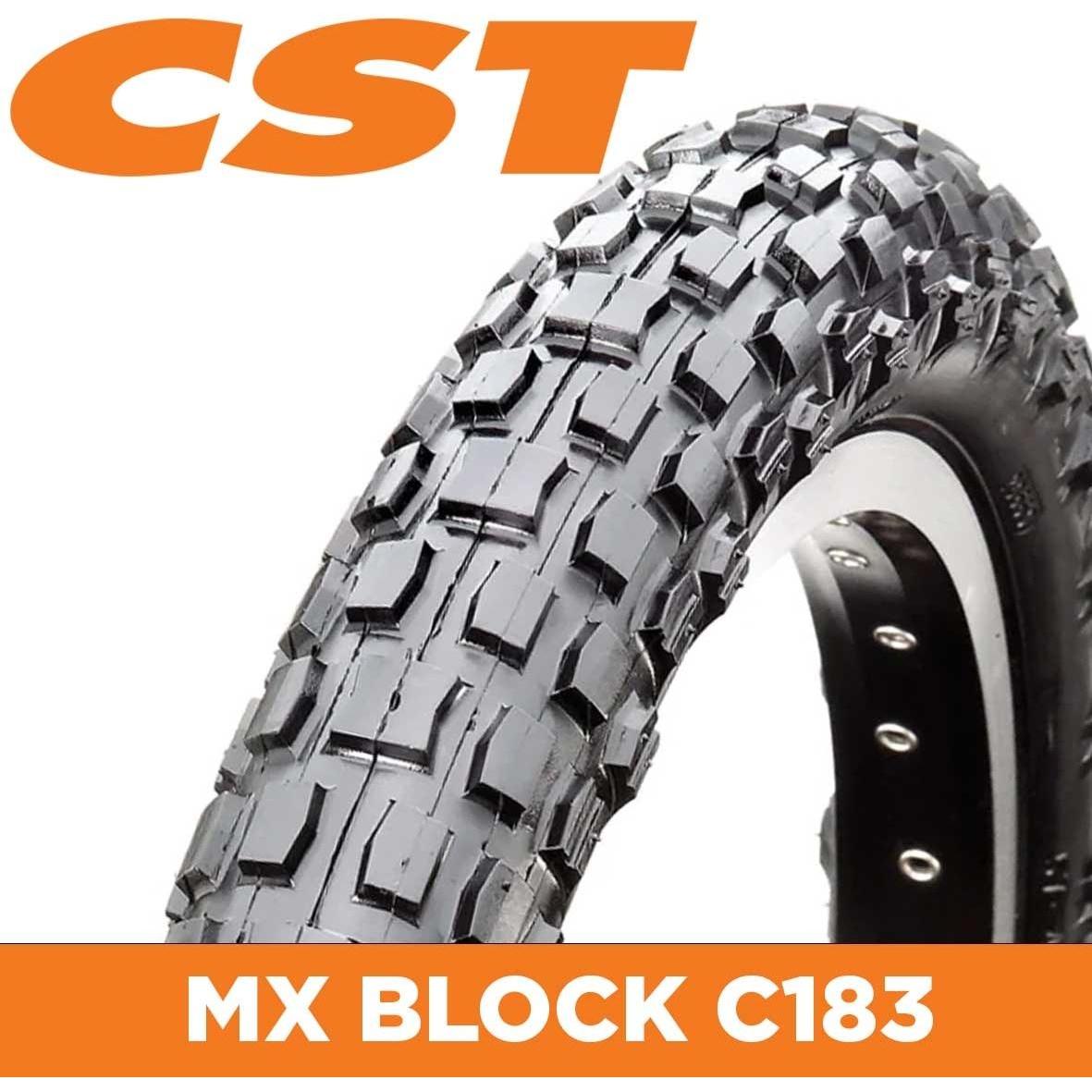 CST C183C Large Square Knobbly Kids Bike Tyre 16 x 2.125''