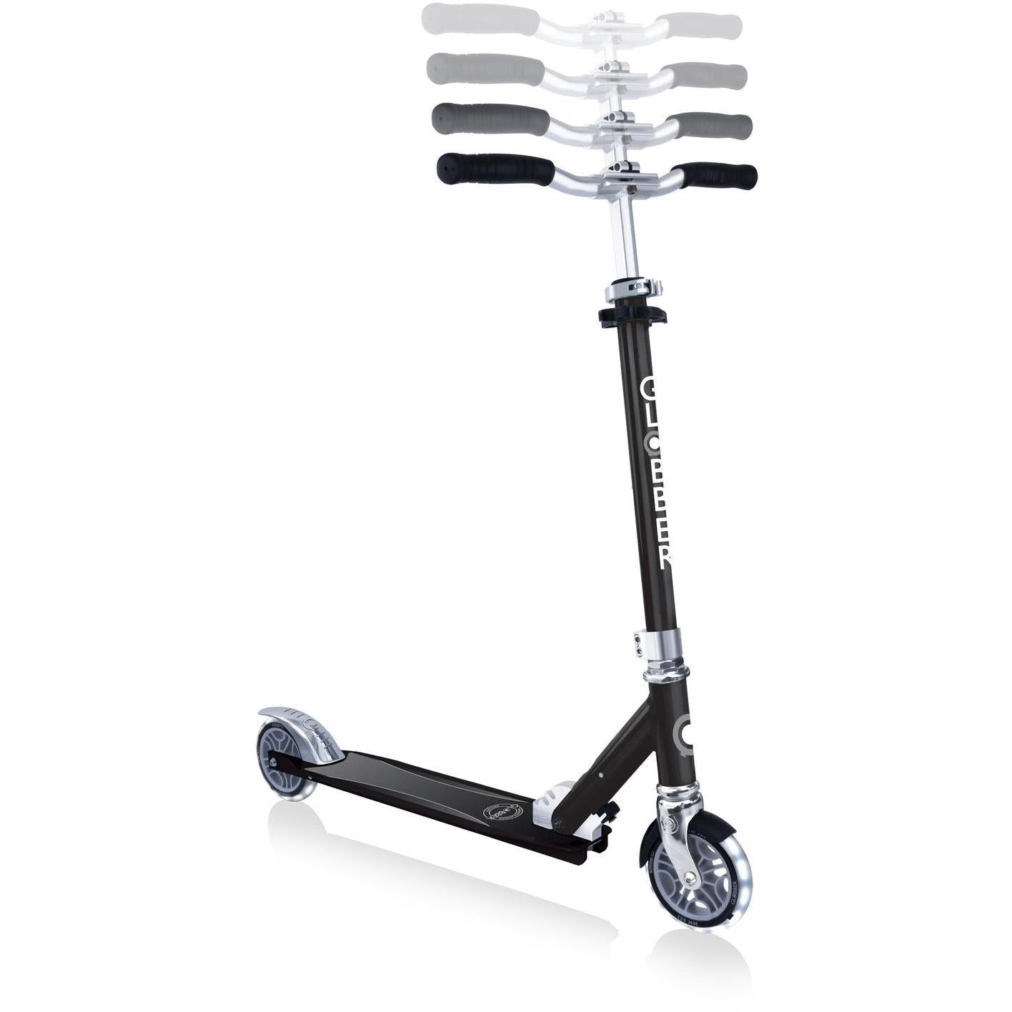 Globber Flow Element Kids Scooter with Light Up Wheels Black
