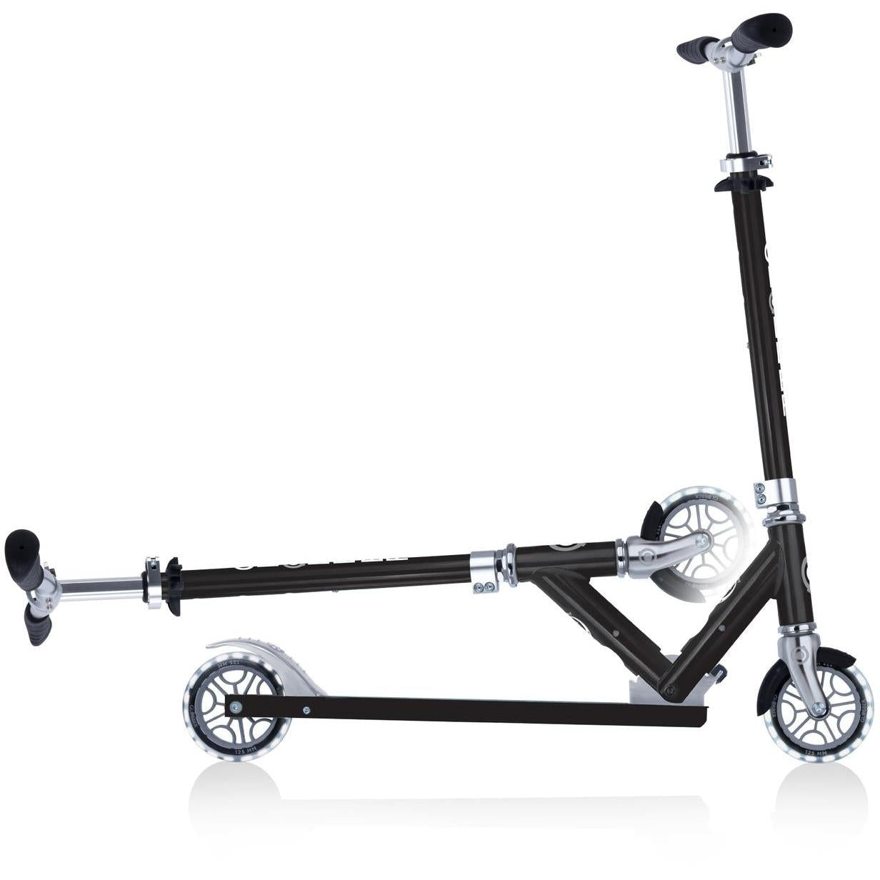 Globber Flow Element Kids Scooter with Light Up Wheels Black