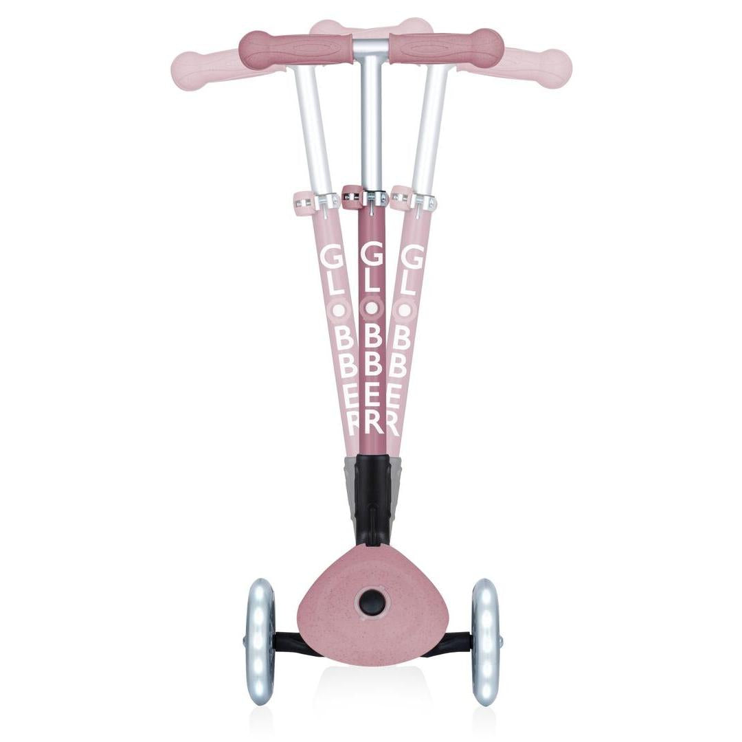 Globber Ecologic Junior Foldable Scooter Lights Berry