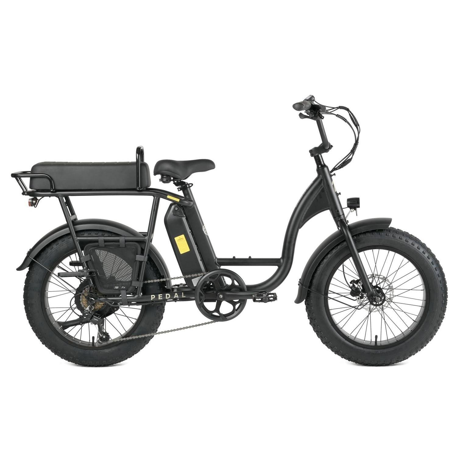 Pedal Brewer Electric Cruiser Bike Black 468Wh