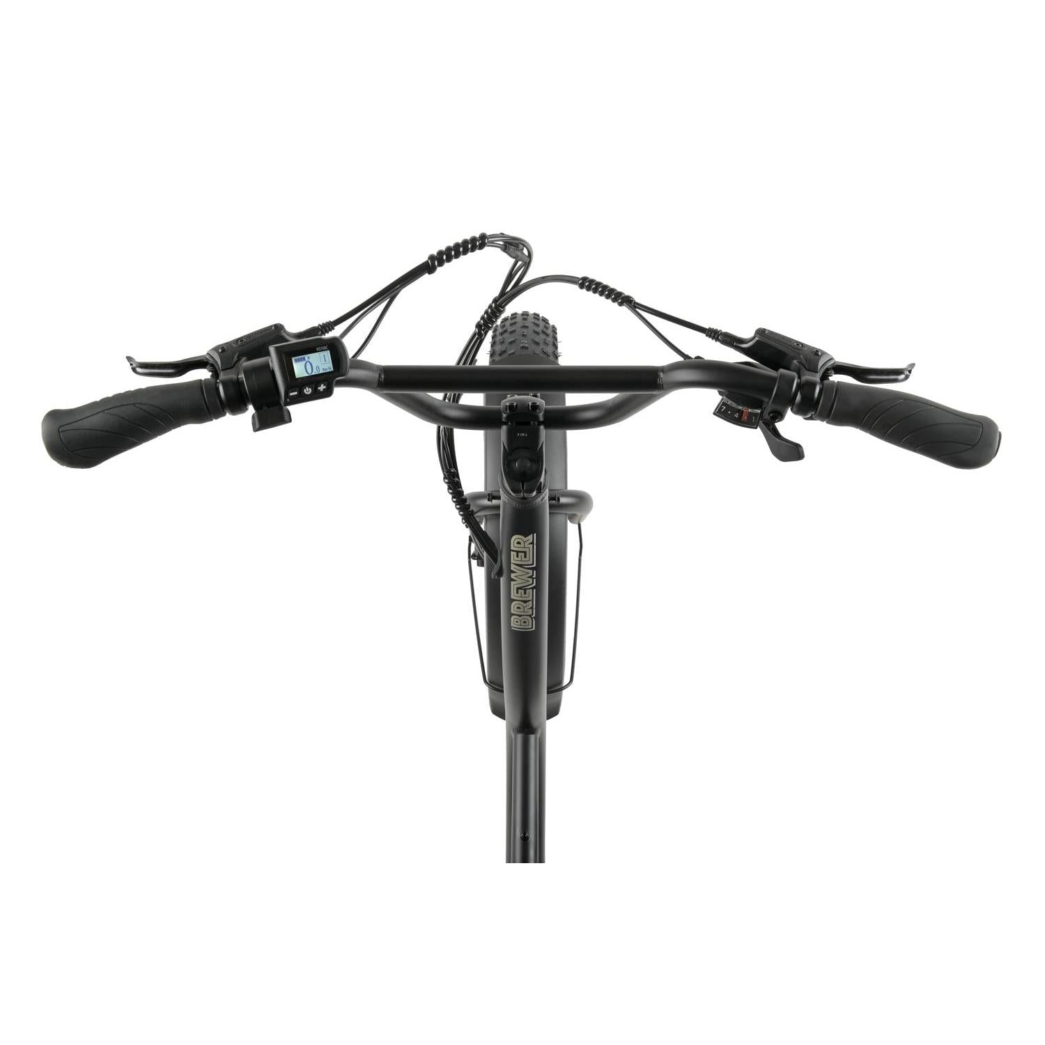 Pedal Brewer Electric Cruiser Bike Black 468Wh
