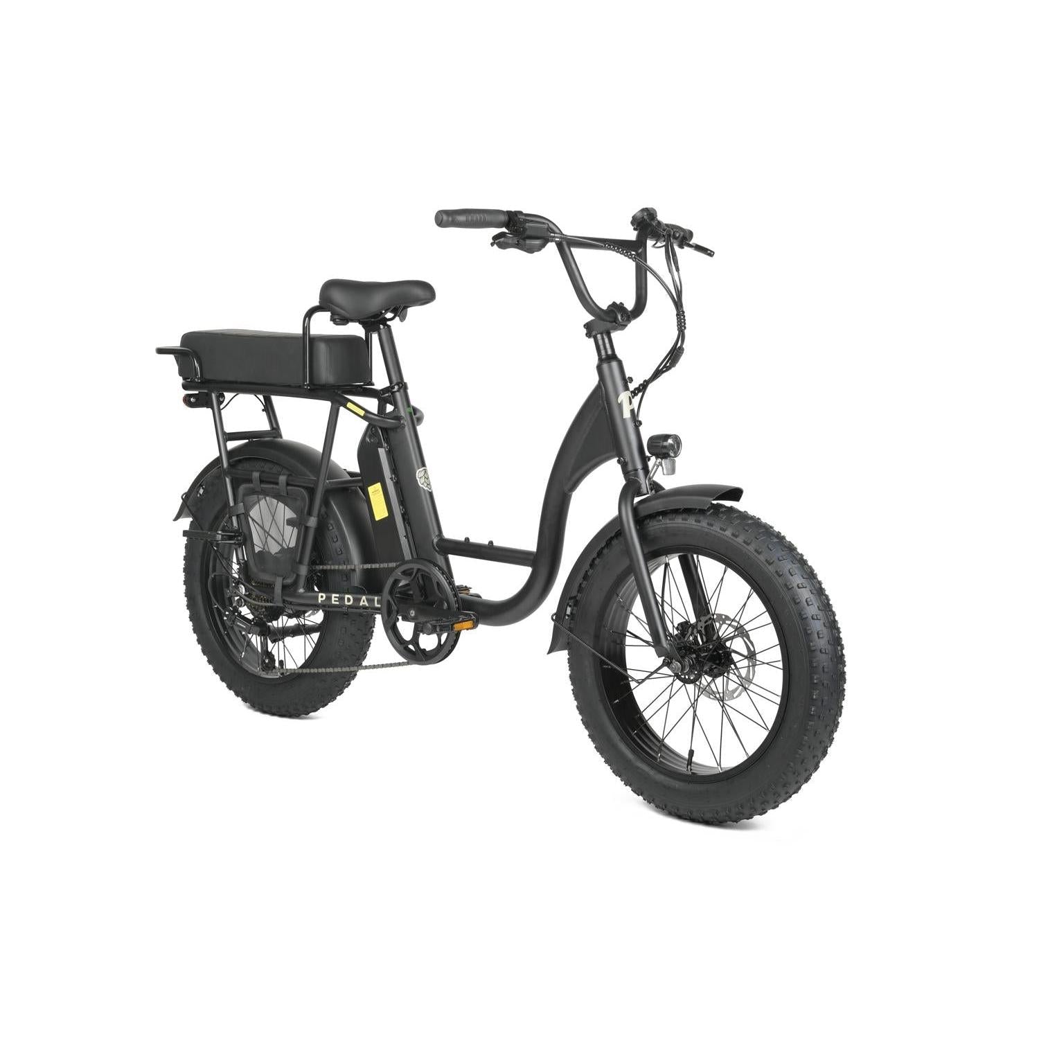 Pedal Brewer Electric Cruiser Bike Black 468Wh