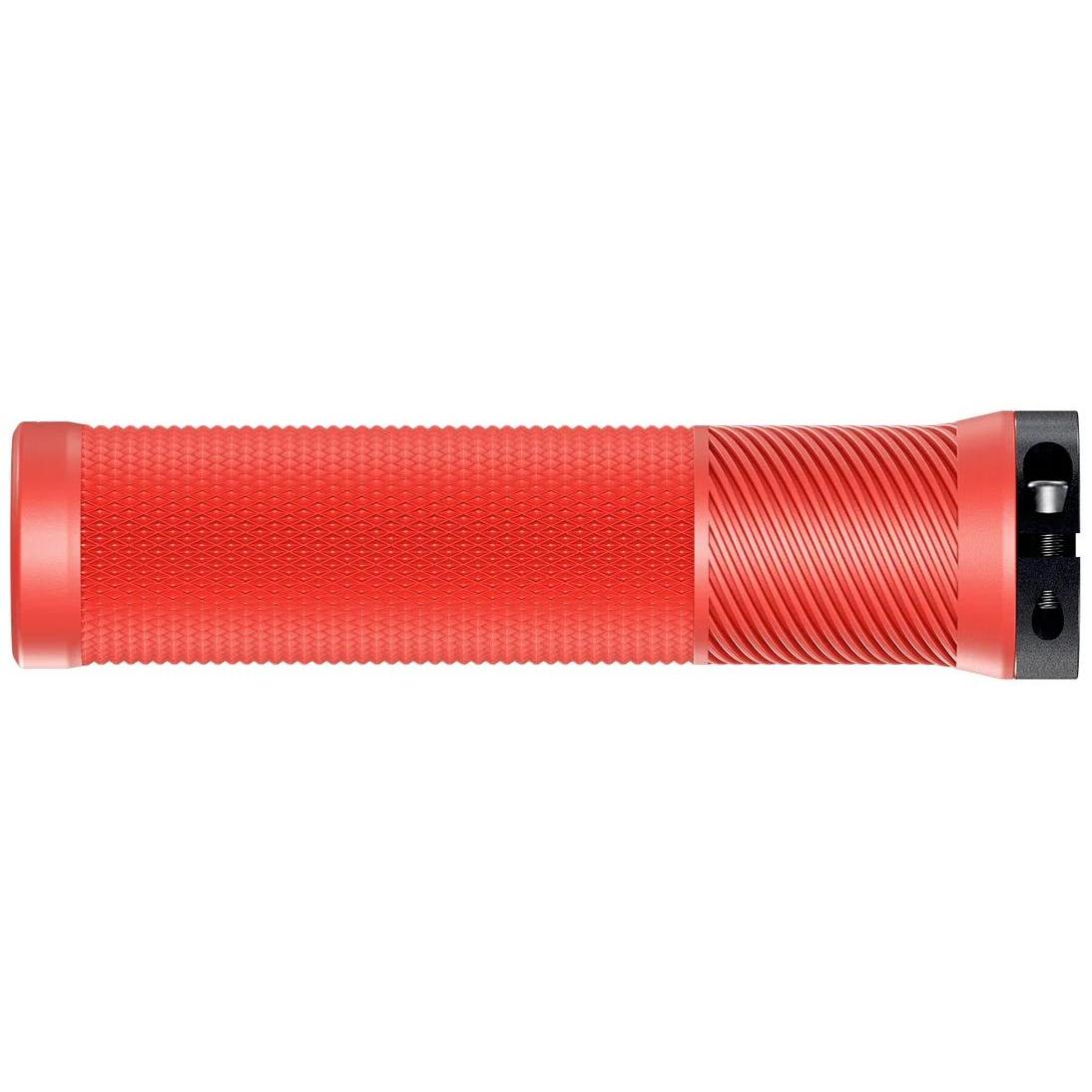 OneUp Components Thin Lock-On Grips Red