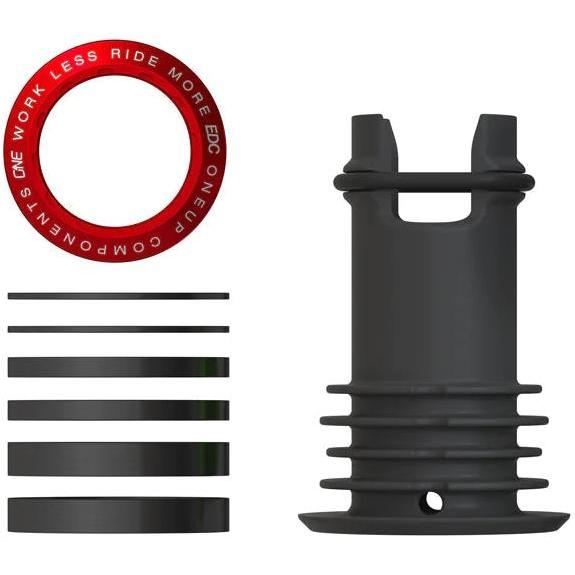 OneUp Components EDC Threaded Top Cap Red