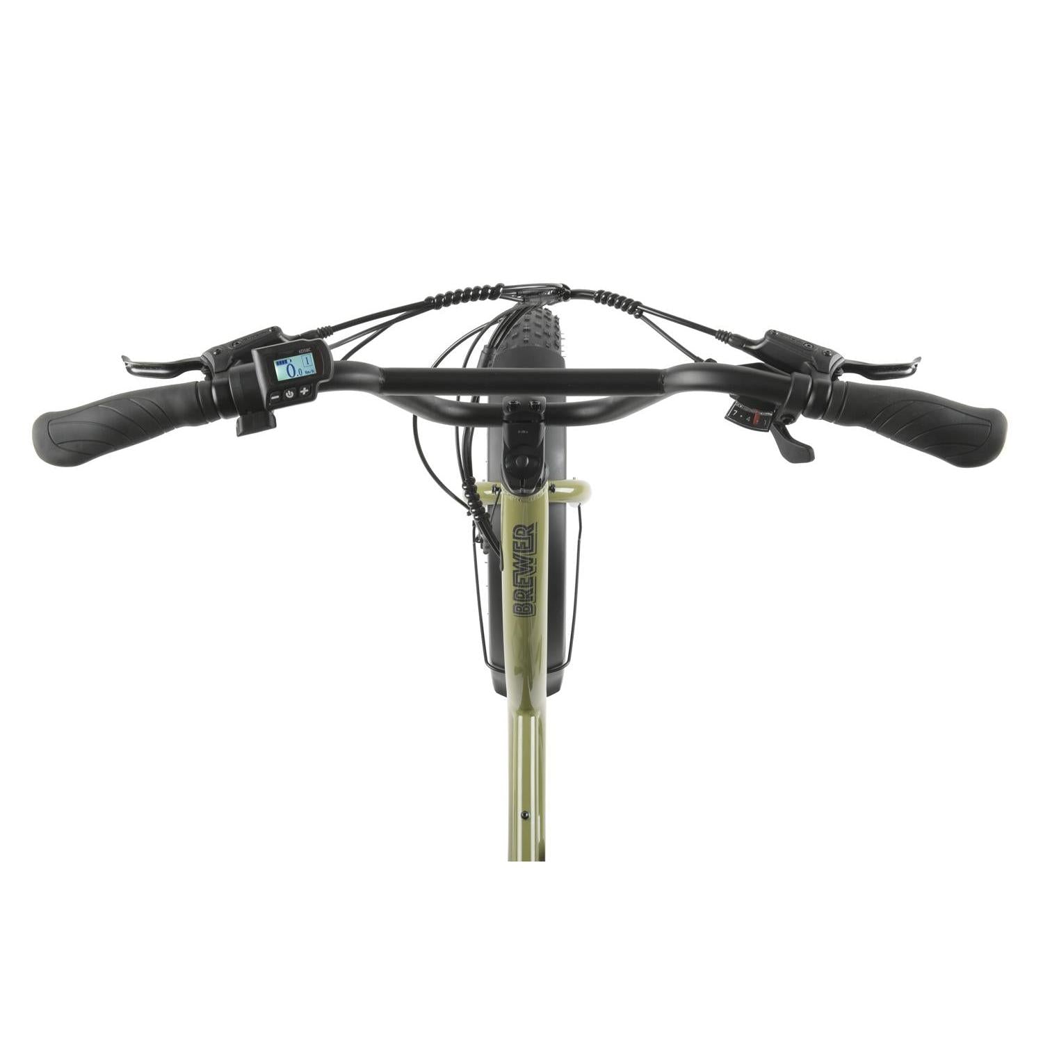 Pedal Brewer Electric Cruiser Bike Green 468Wh