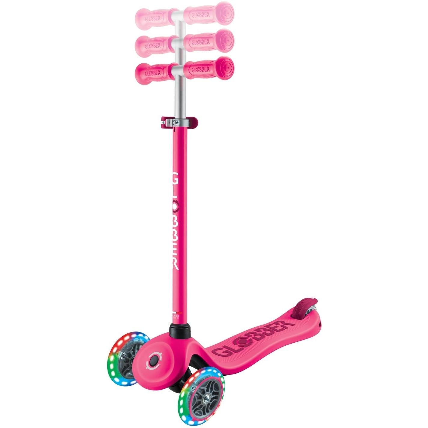 Globber Go Up Sporty Lights V2 Scooter Fuchsia/Dark Pink