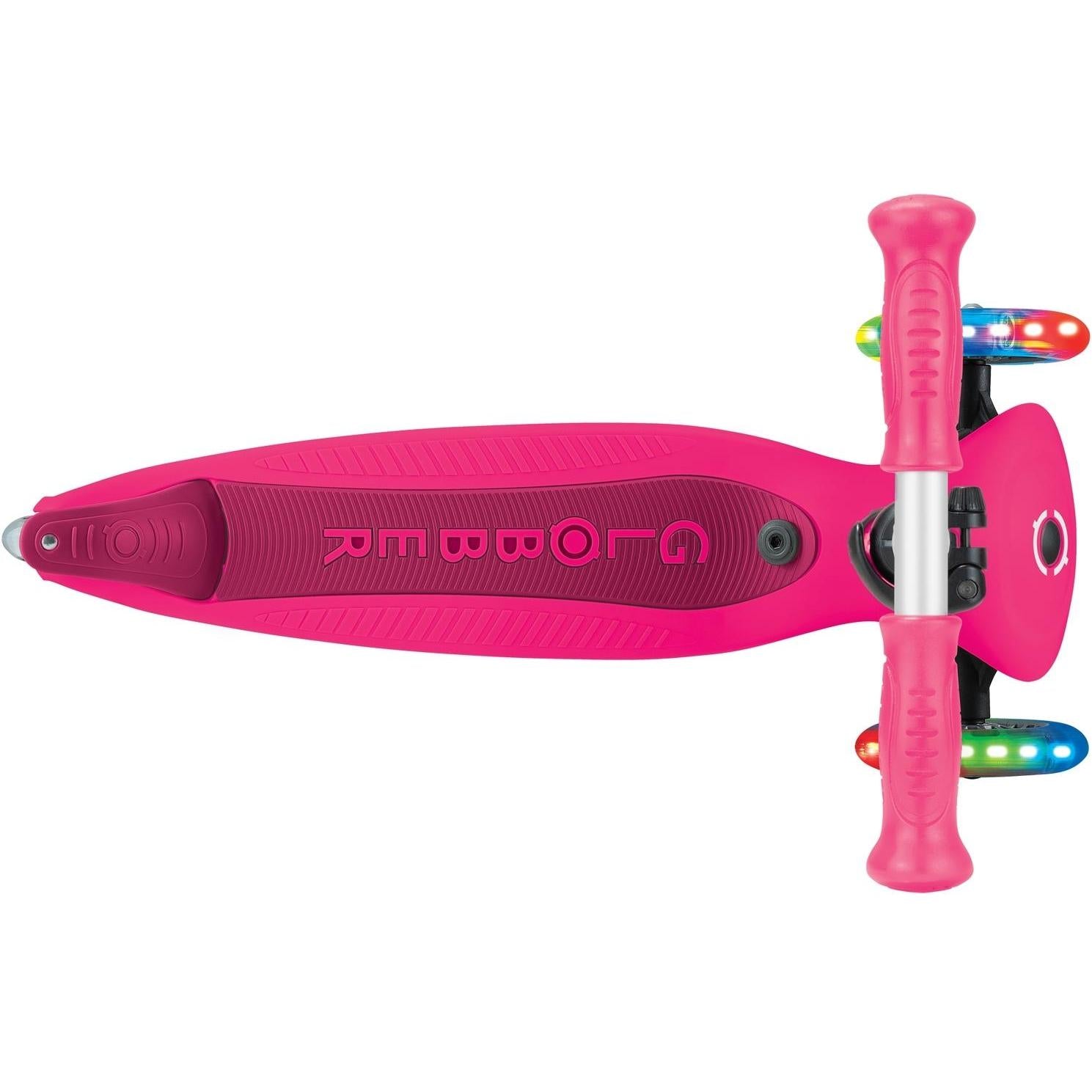 Globber Go Up Active With Lights Scooter Fuchsia/Dark Pink