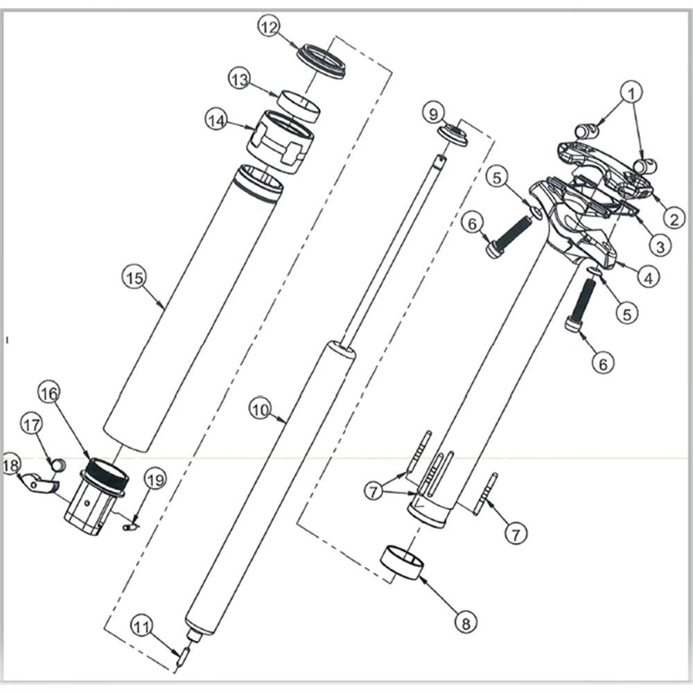 Ryfe Escalator Interal Routed Dropper Post 34.9mm Diameter 170mm Length