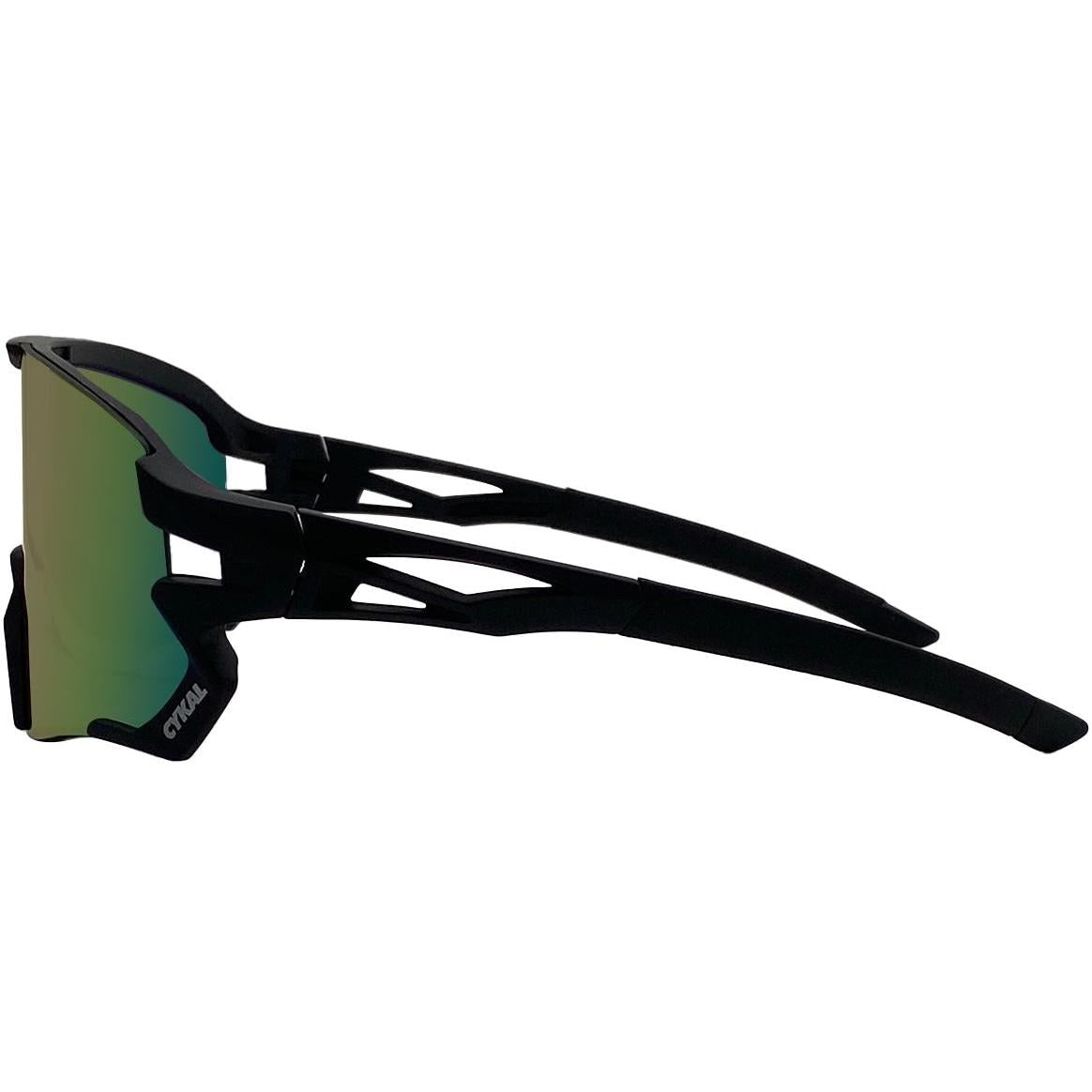 Cykal Hammer Sunglasses Matte Black - Red Flash Lens