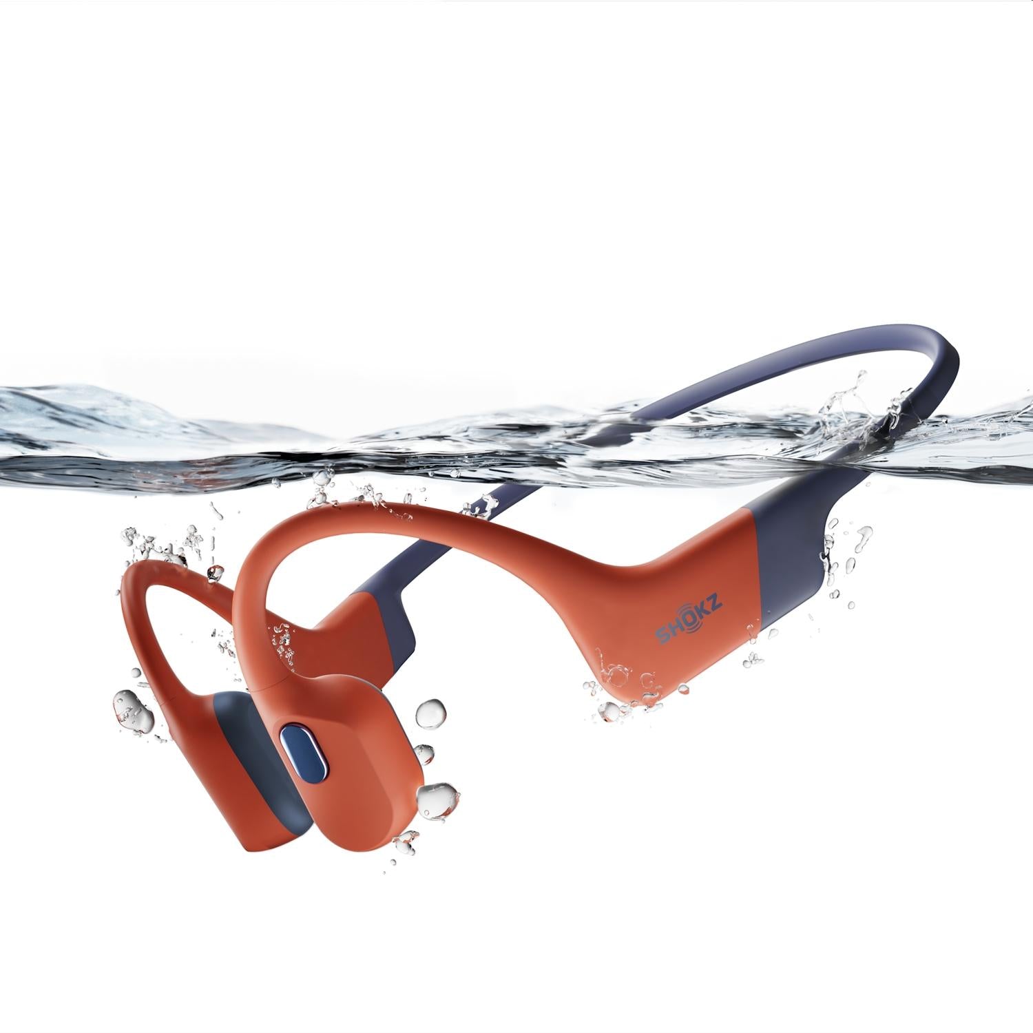 Shokz OpenSwim Pro Waterproof Headphones Red