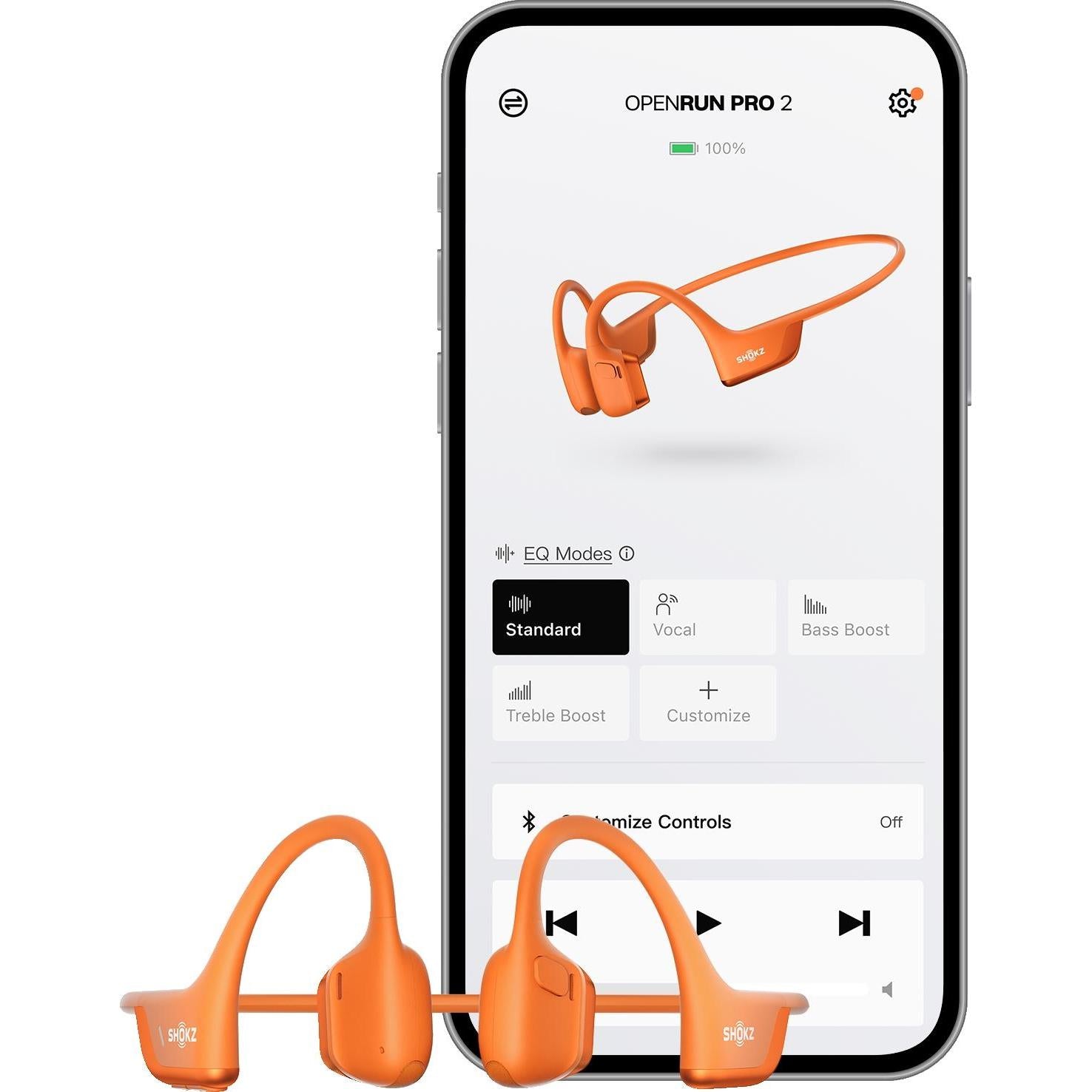 Shokz OpenRun Pro 2 Wireless Headphones Orange