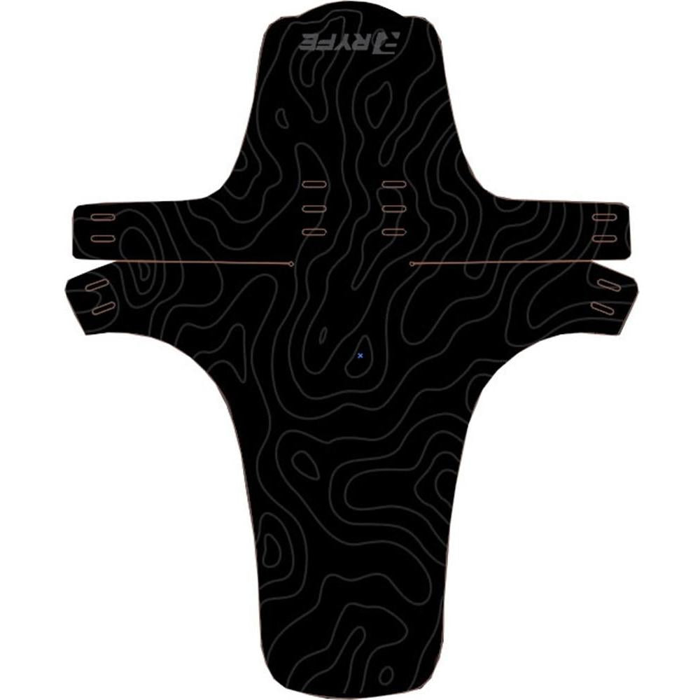 Ryfe Contour Mud Guard Large Black 362x297mm